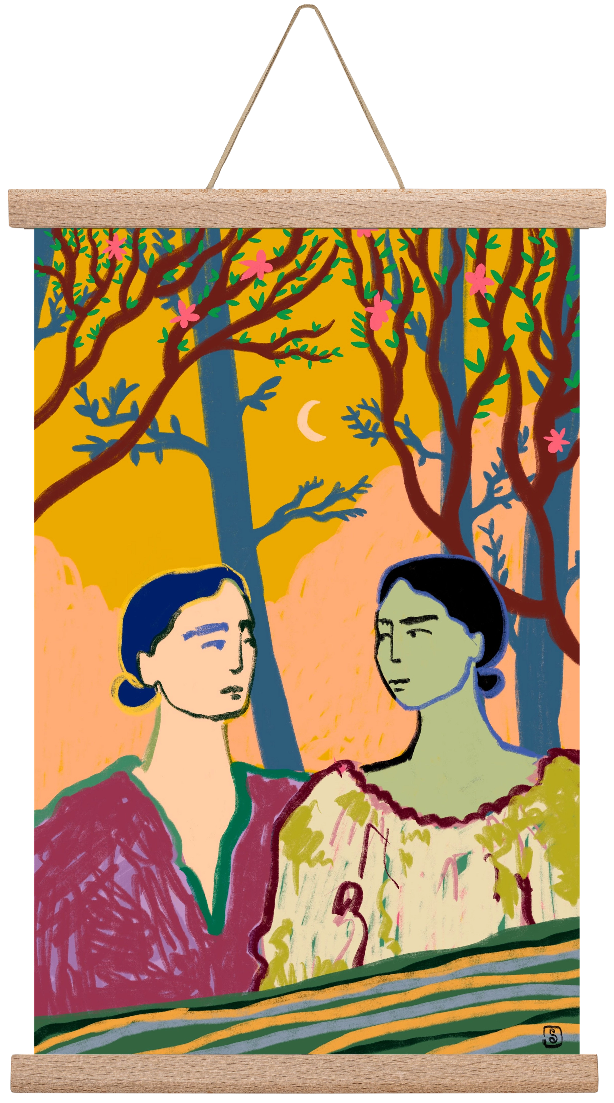FOREST TALE, 30x45 cm (30x45 cm), Tölgy akasztó