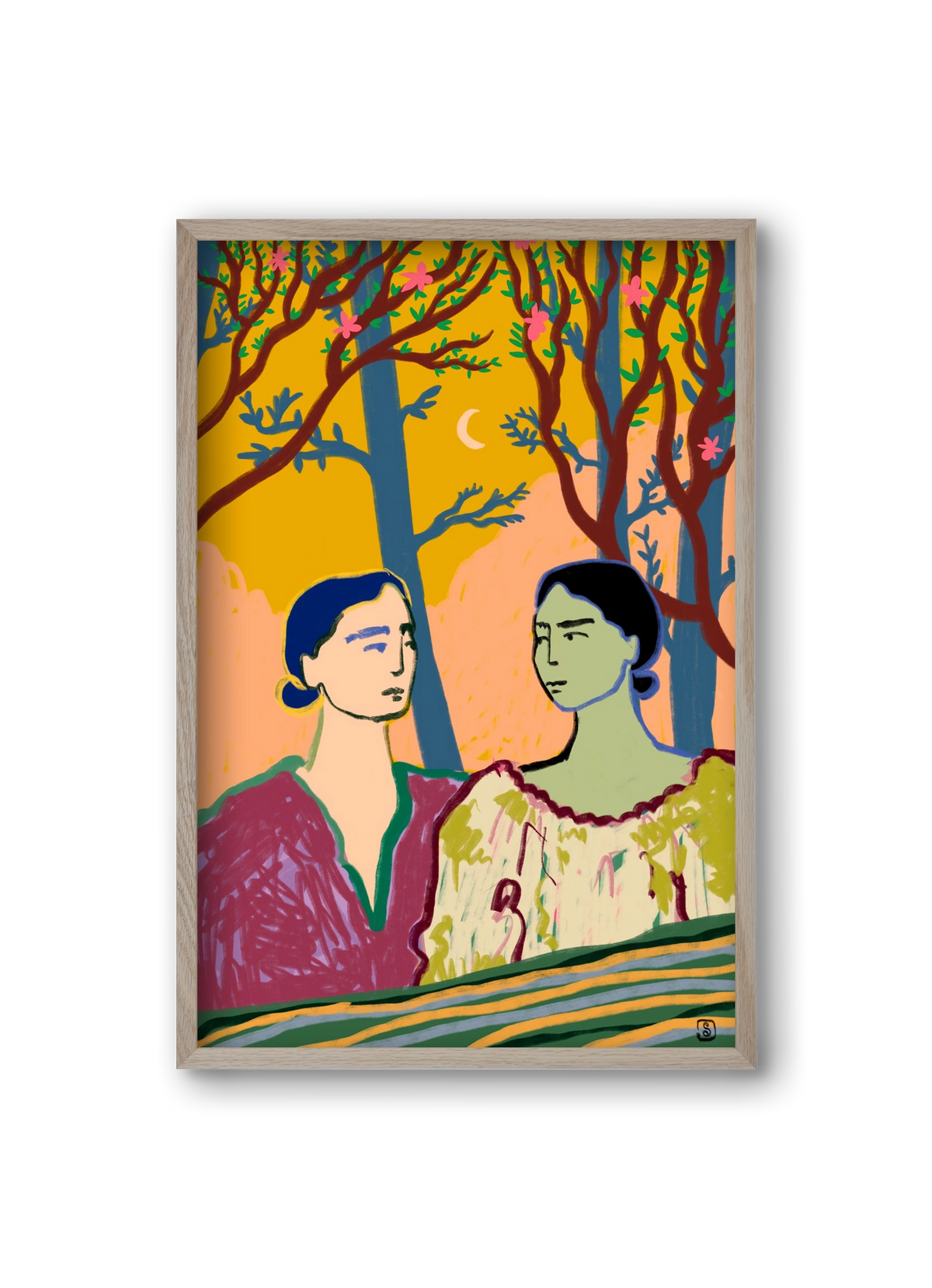 FOREST TALE, 20x30 cm (20x30 cm), Tölgy keret