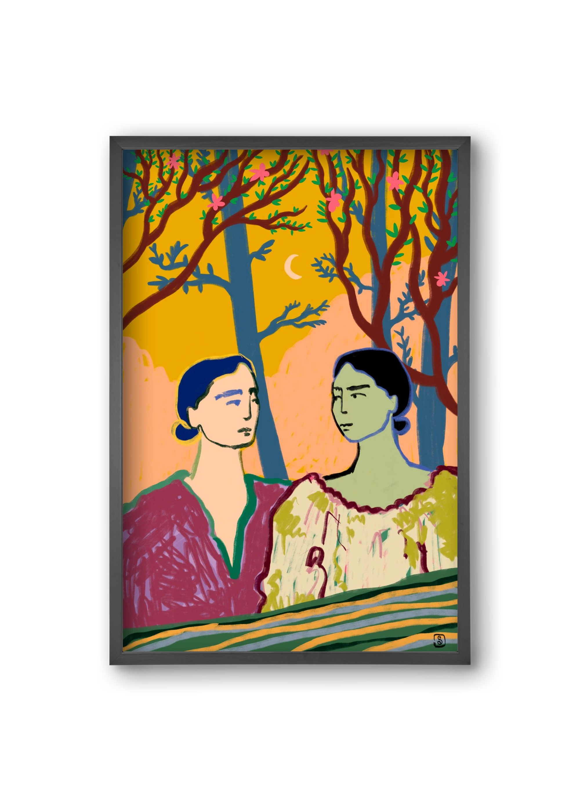 FOREST TALE, 20x30 cm (20x30 cm), Fekete keret