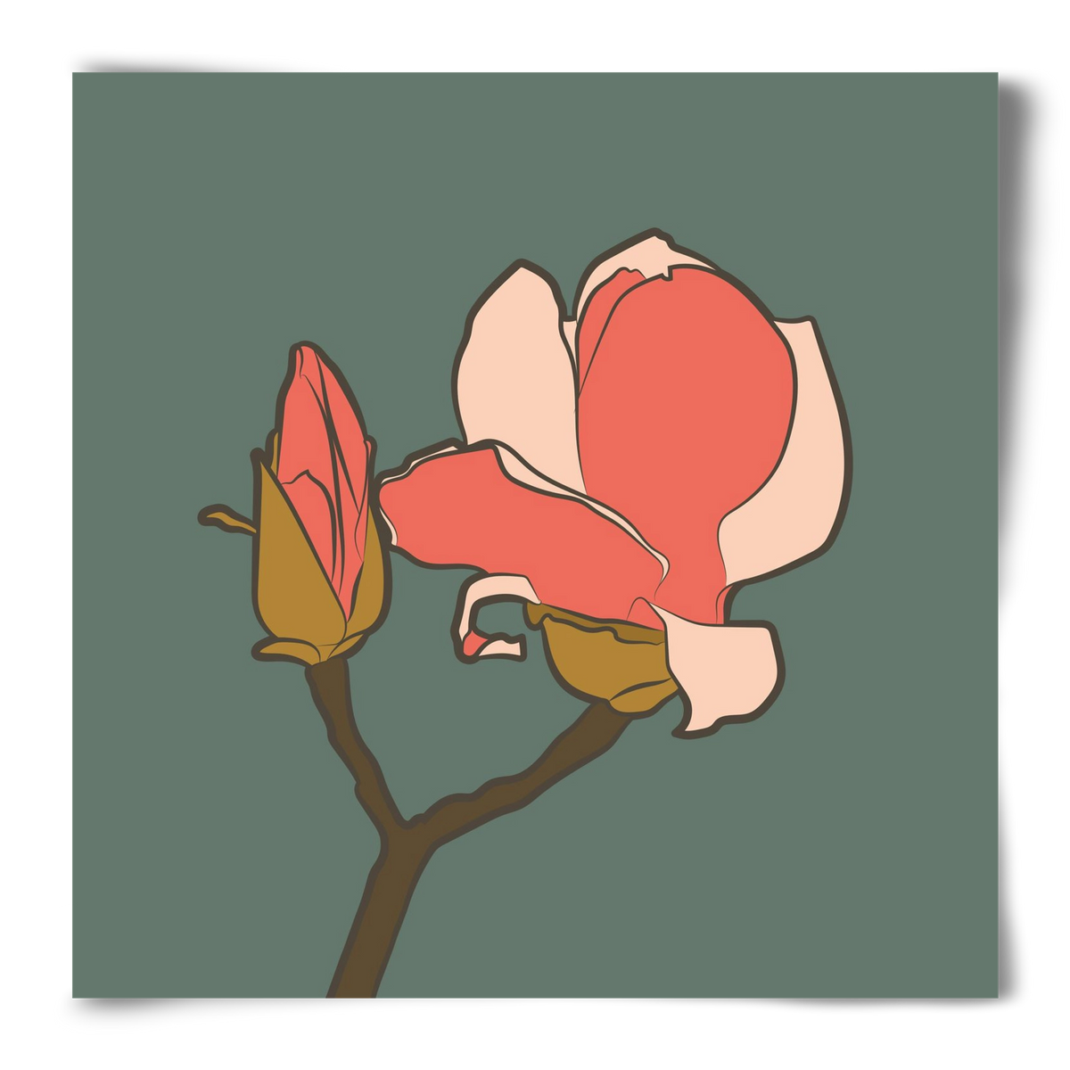 Bimbó, 50x50 cm, Keret nélkül