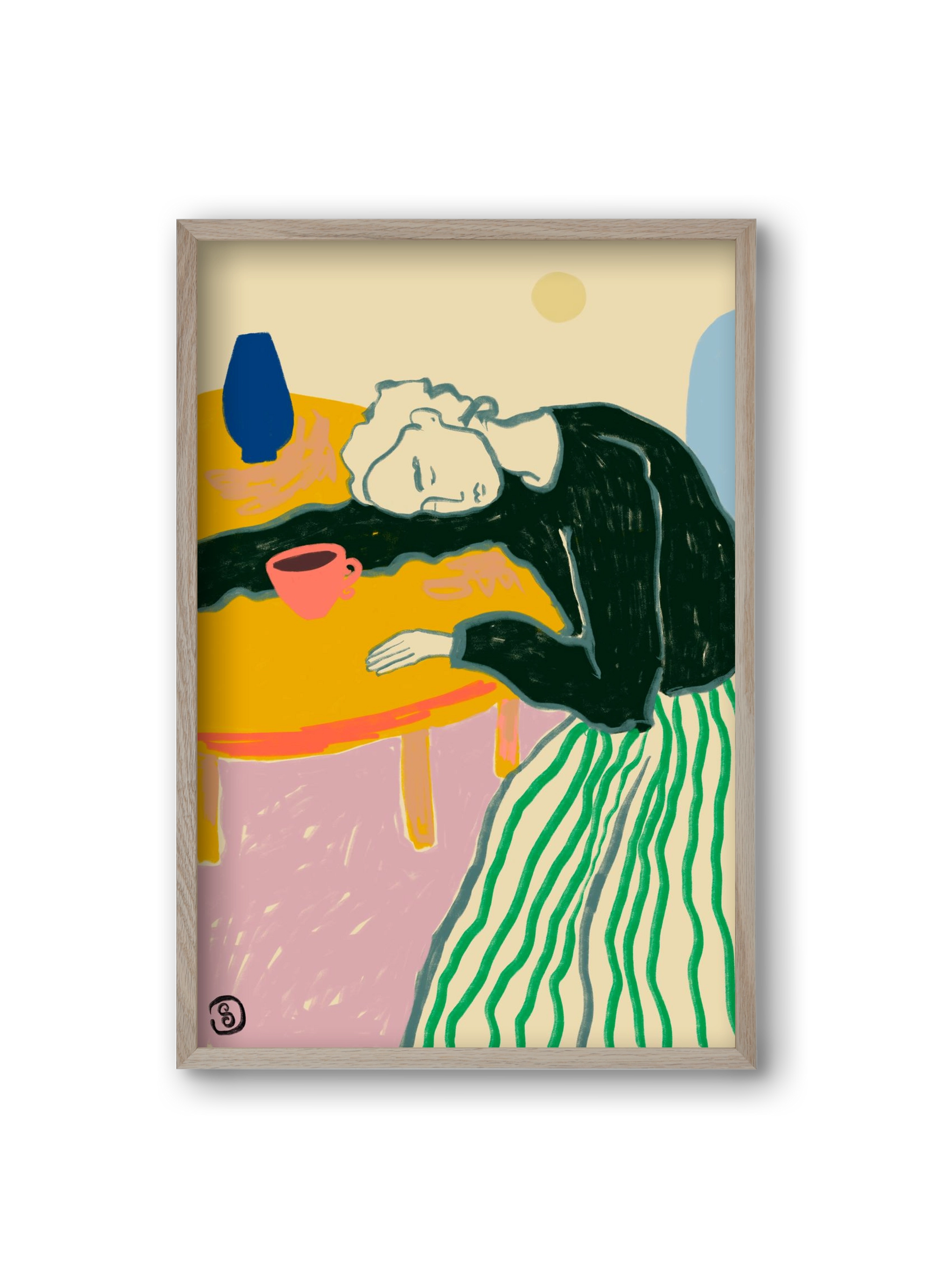 MOTHERHOOD, 20x30 cm (20x30 cm), Tölgy keret