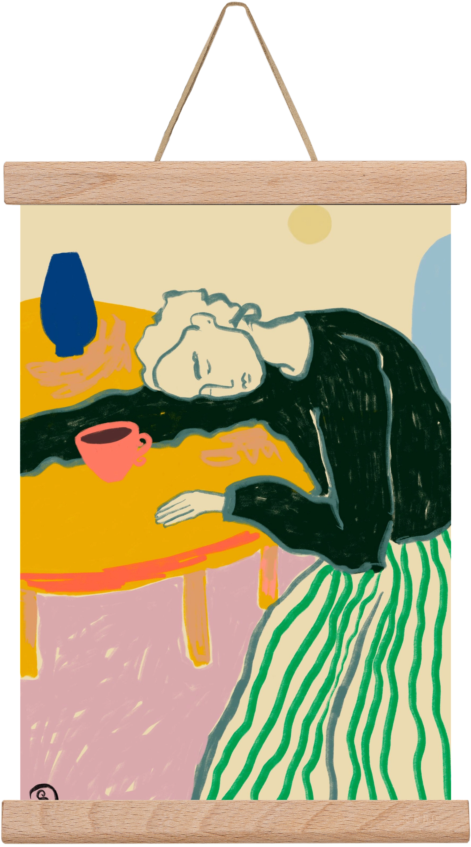 MOTHERHOOD, 20x30 cm (20x30 cm), Tölgy akasztó