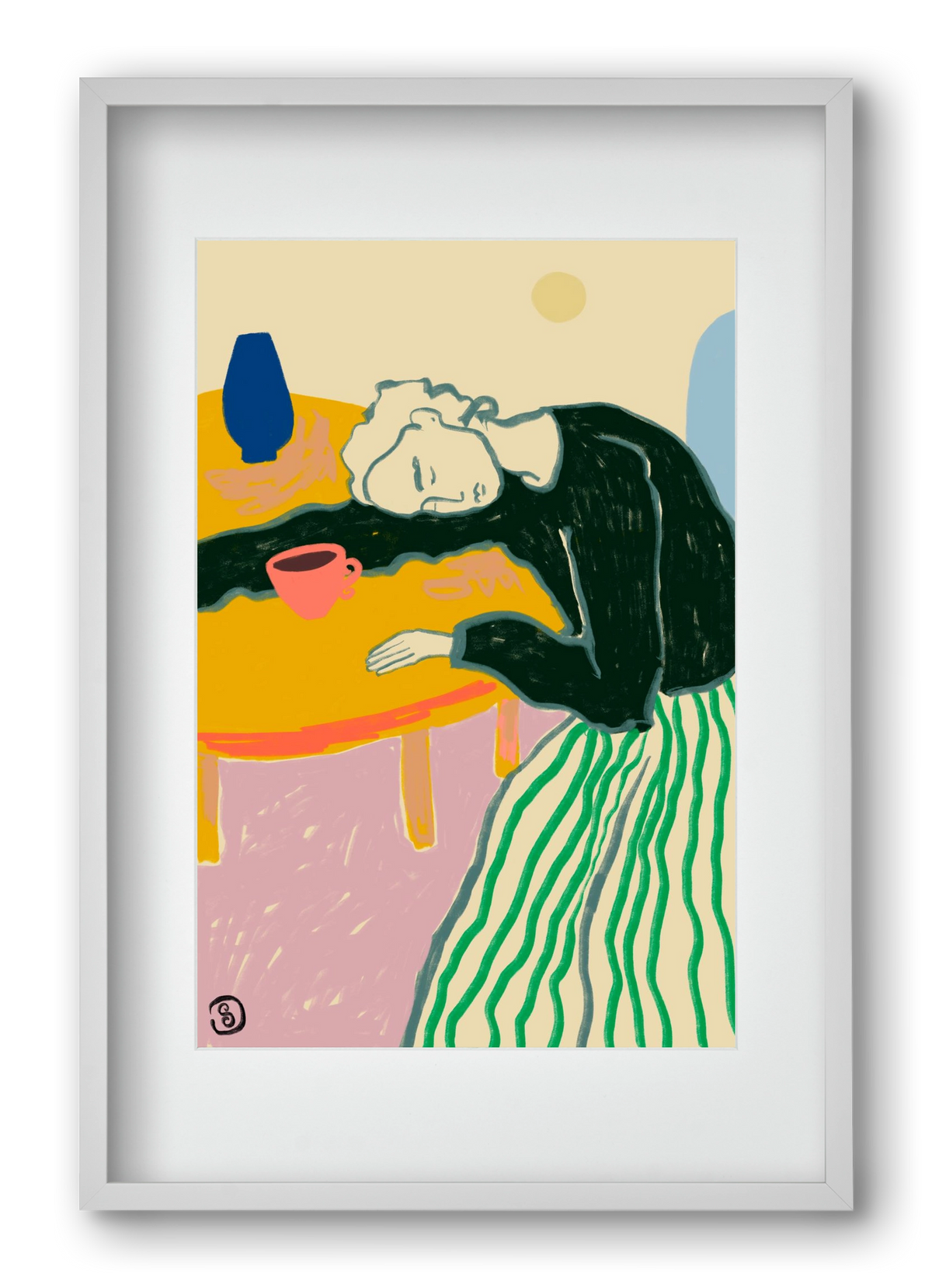 MOTHERHOOD, 40x60 cm (30x45 cm), Fehér keret, paszpartuval