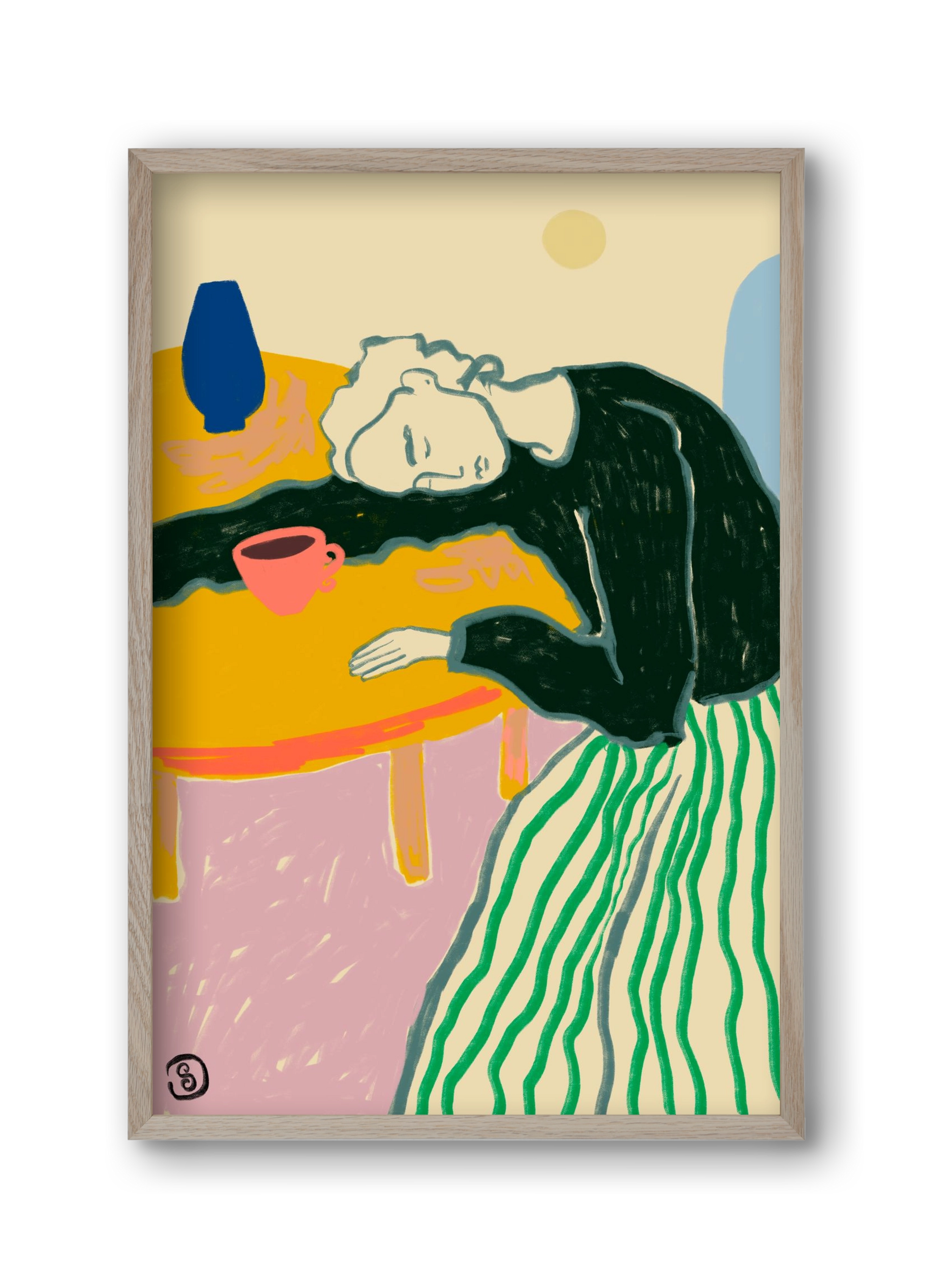 MOTHERHOOD, 30x45 cm (30x45 cm), Tölgy keret