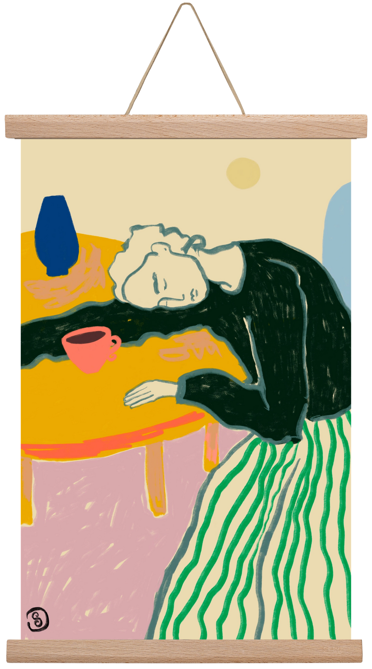 MOTHERHOOD, 30x45 cm (30x45 cm), Tölgy akasztó