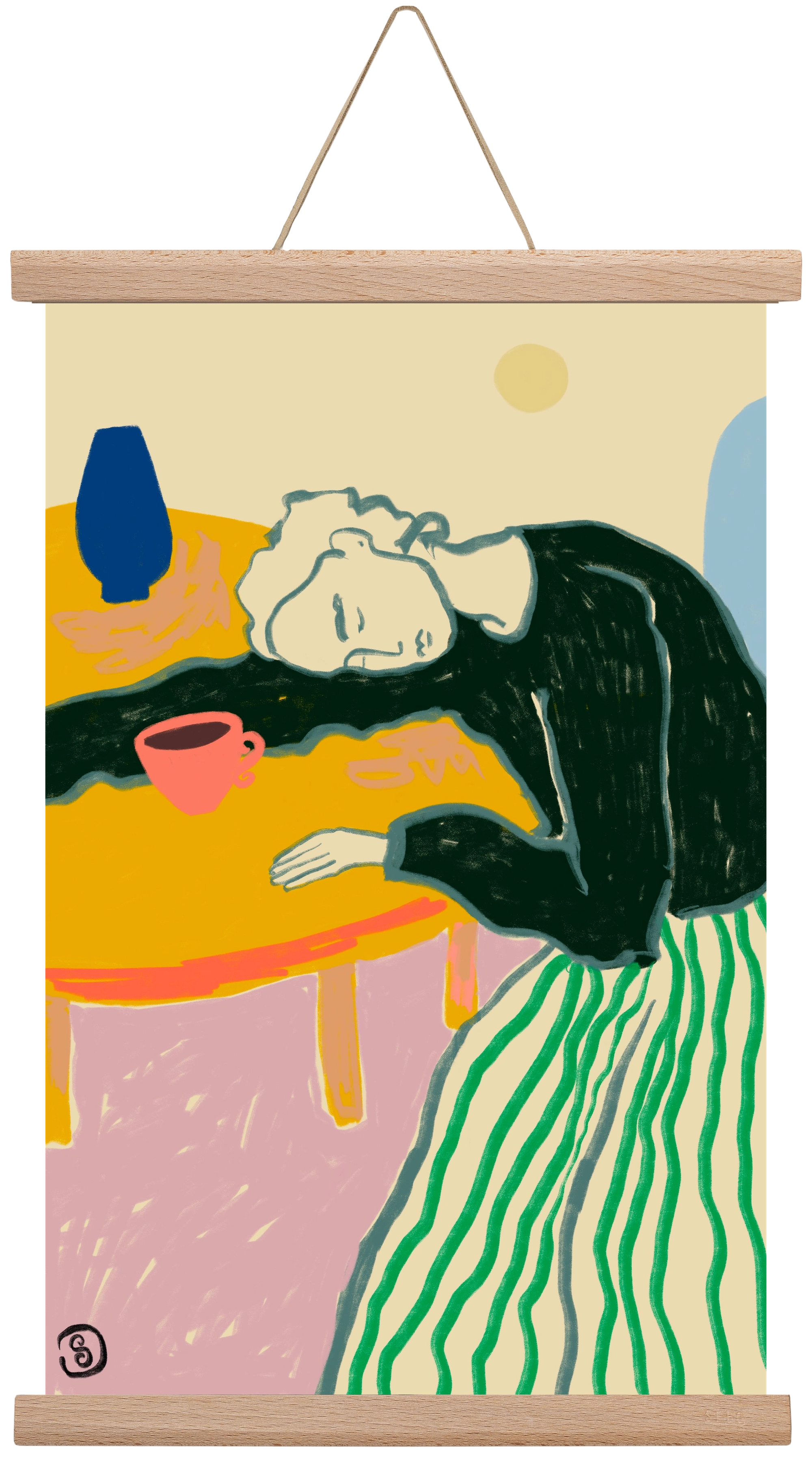 MOTHERHOOD, 30x45 cm (30x45 cm), Tölgy akasztó