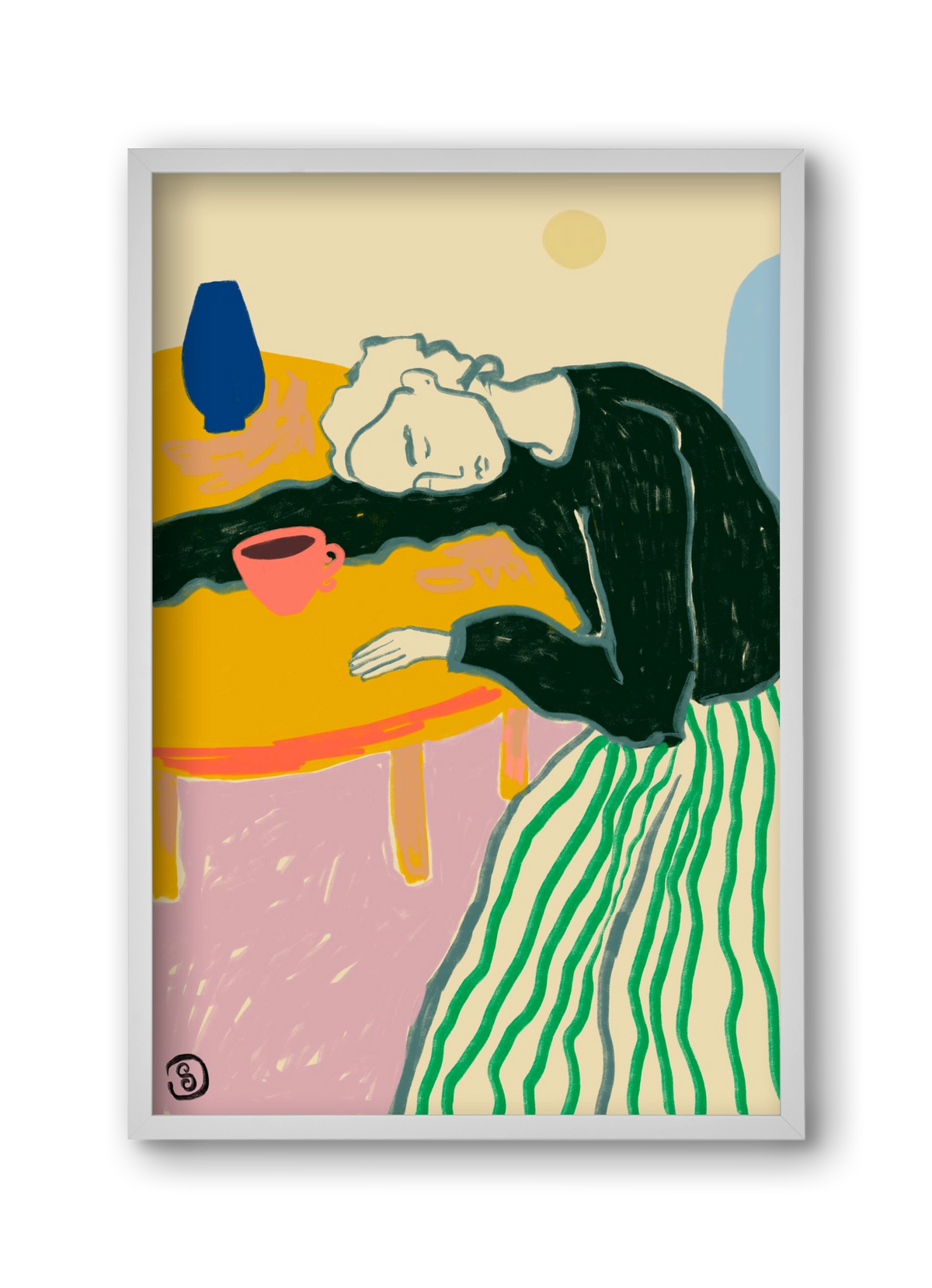 MOTHERHOOD, 30x45 cm (30x45 cm), Fehér keret