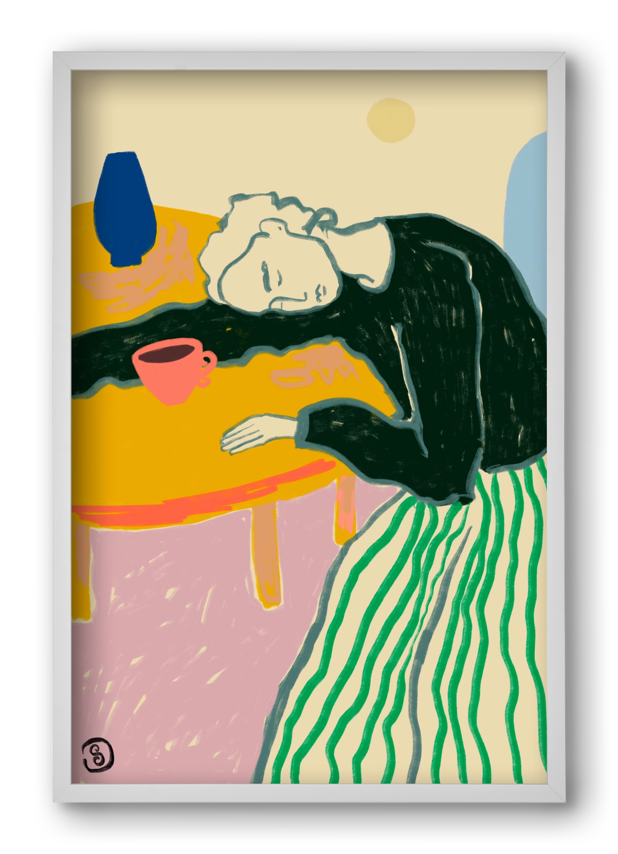 MOTHERHOOD, 40x60 cm (40x60 cm), Fehér keret