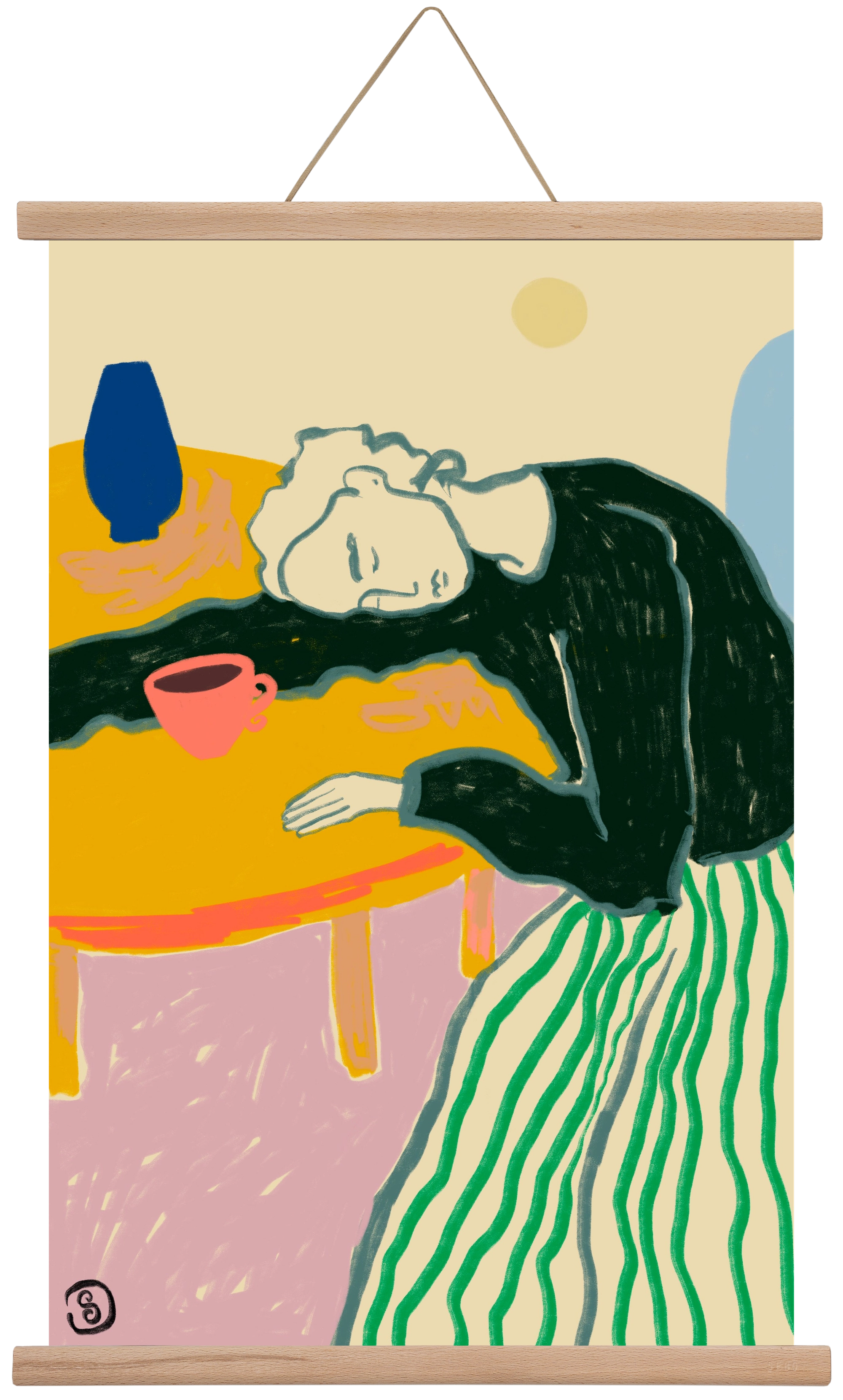 MOTHERHOOD, 40x60 cm (40x60 cm), Tölgy akasztó