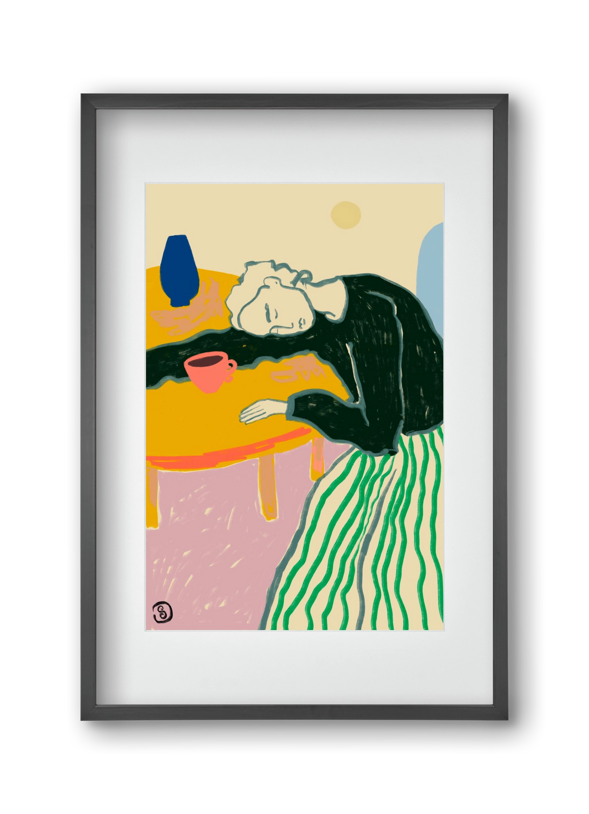 MOTHERHOOD, 30x45 cm (20x30 cm), Fekete keret, paszpartuval