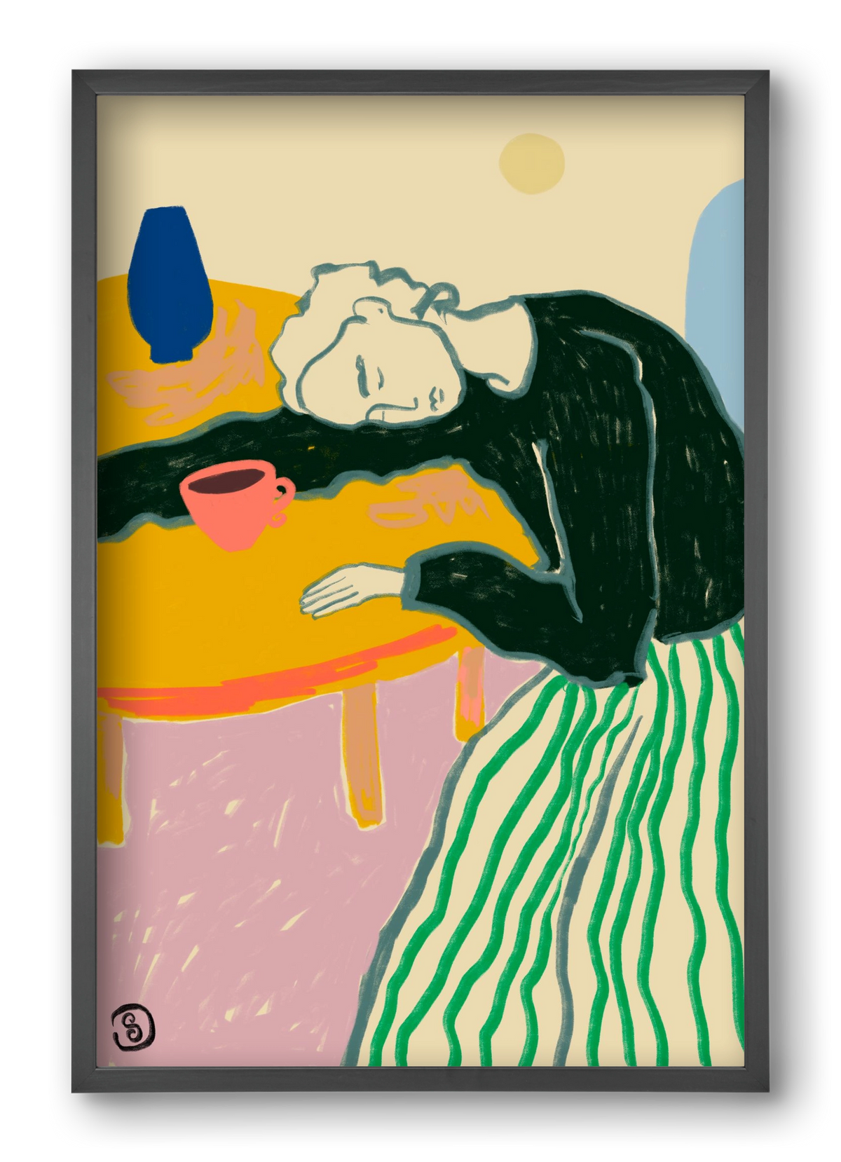 MOTHERHOOD, 40x60 cm (40x60 cm), Fekete keret