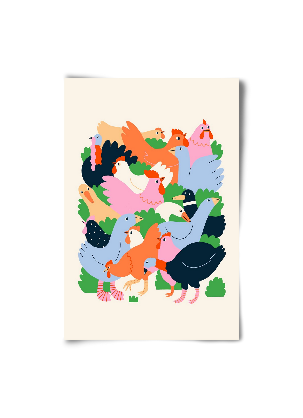 Happy Poultry Yard, 20x30 cm, Keret nélkül