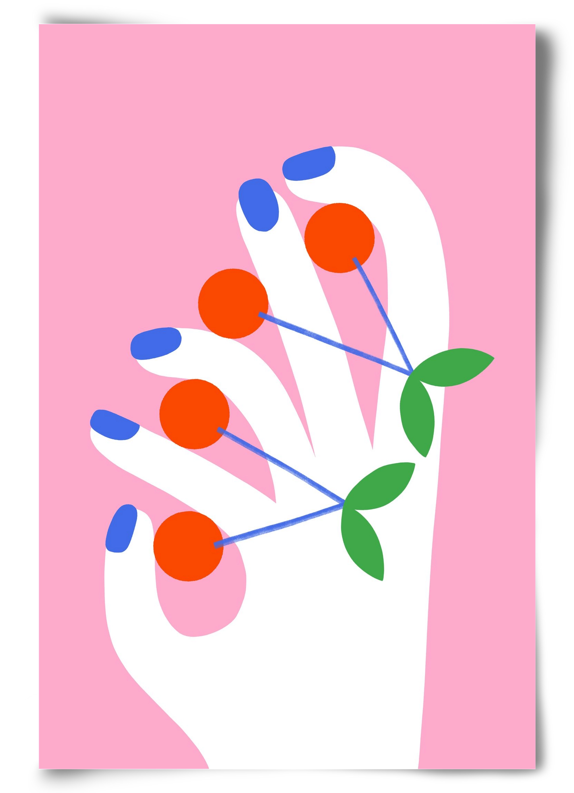 Cherries, 60x90 cm, Keret nélkül