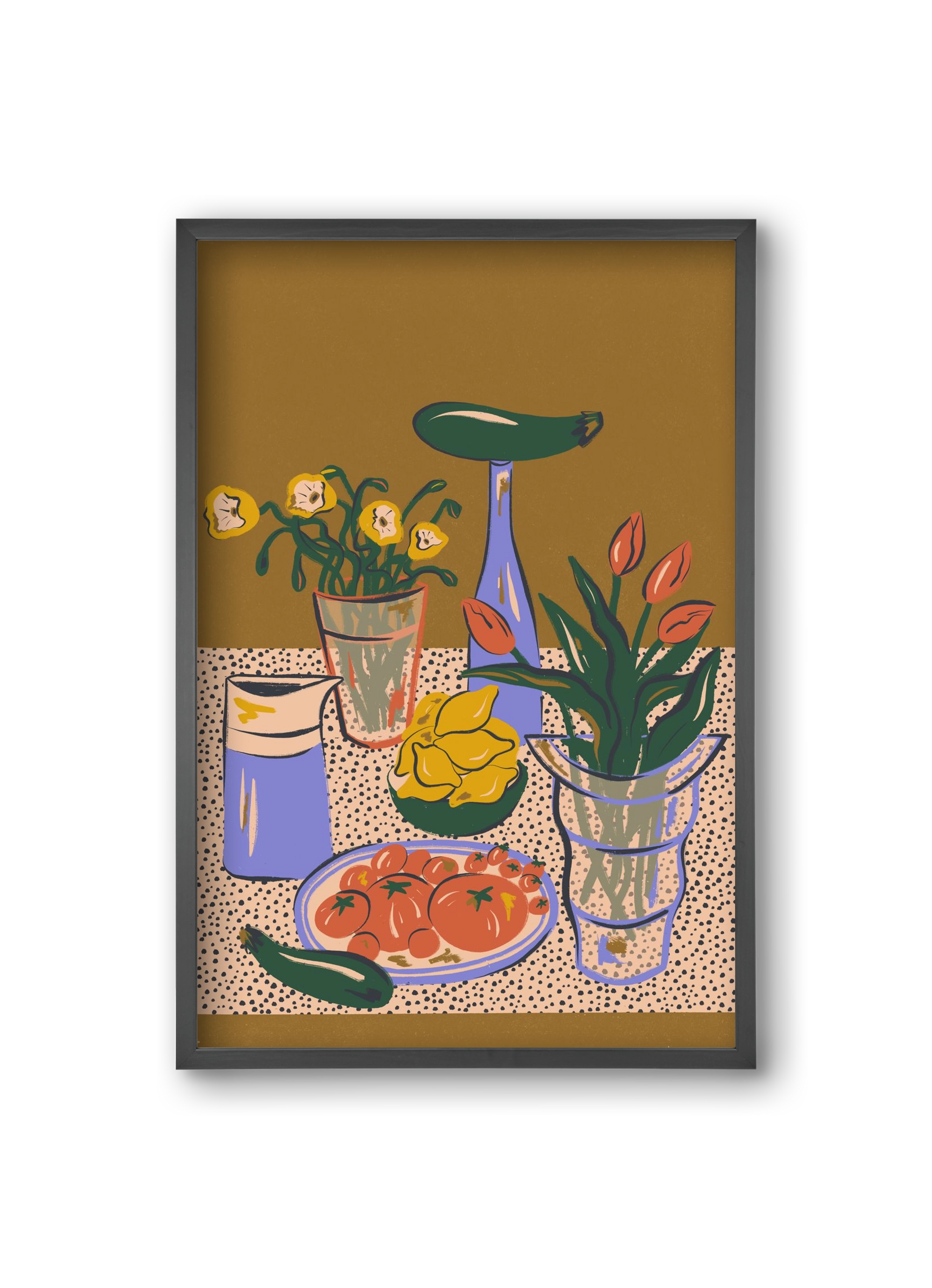Kitchen Stillife, 20x30 cm (20x30 cm), Fekete keret