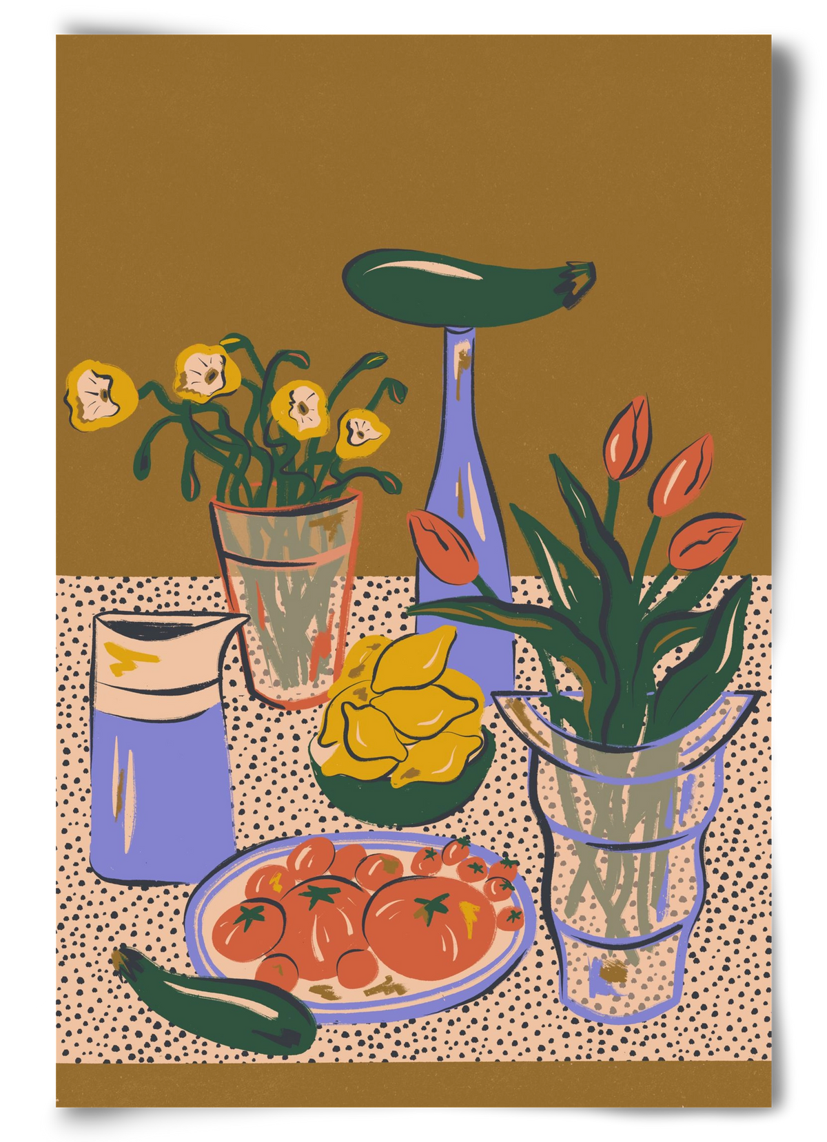 Kitchen Stillife, 60x90 cm, Keret nélkül
