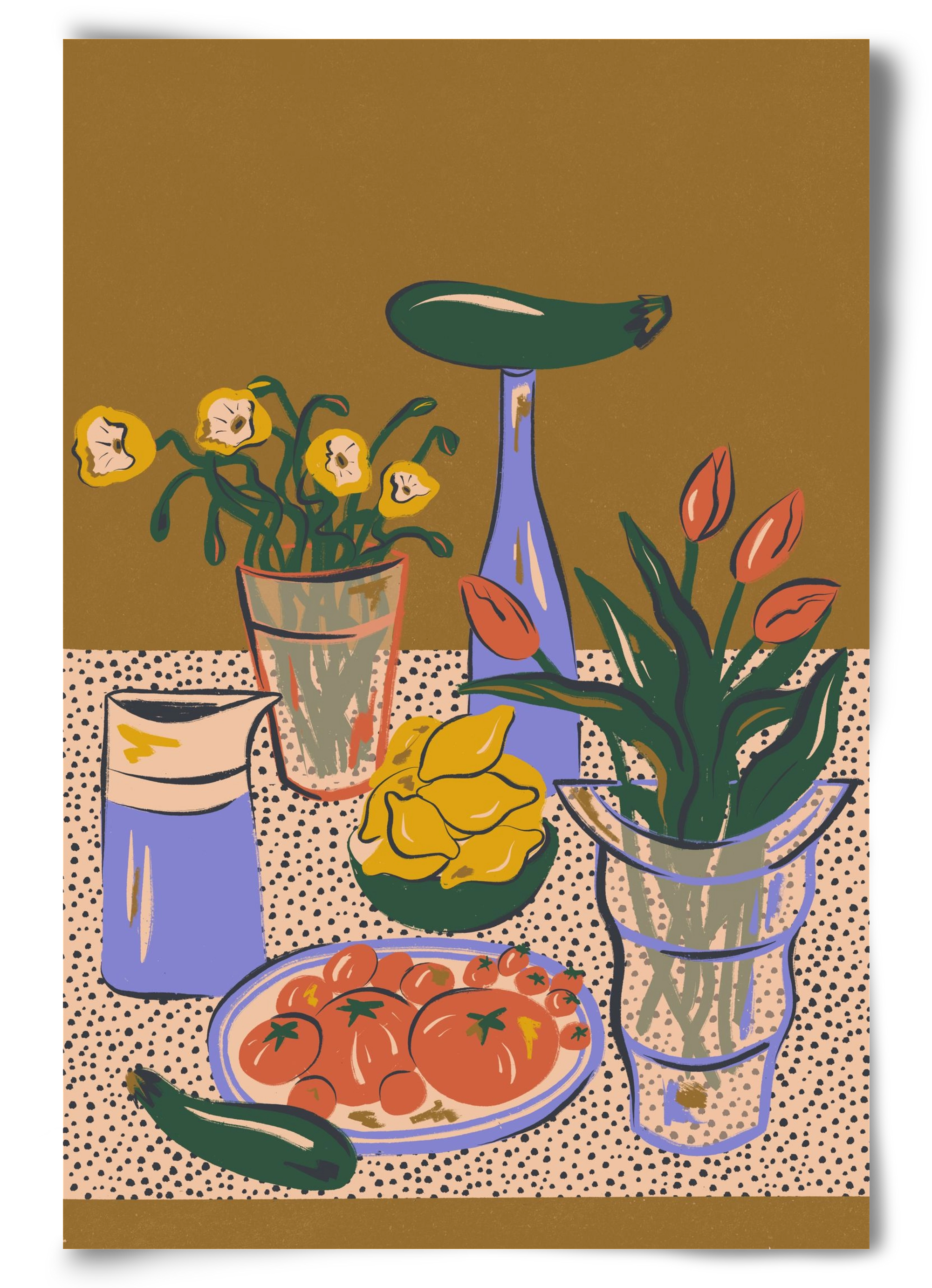 Kitchen Stillife, 60x90 cm, Keret nélkül