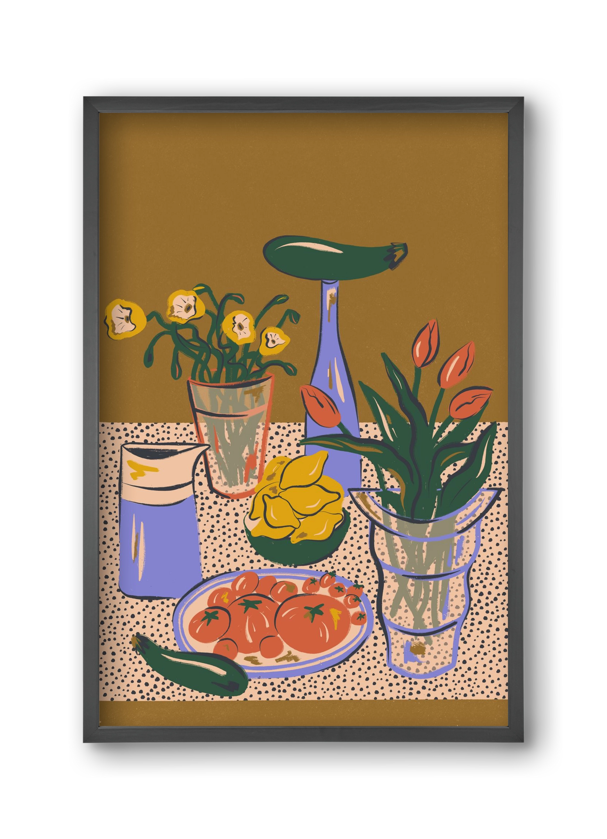 Kitchen Stillife, 30x45 cm (30x45 cm), Fekete keret