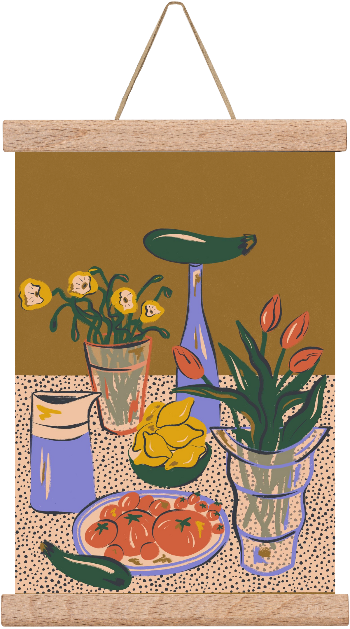 Kitchen Stillife, 20x30 cm (20x30 cm), Tölgy akasztó