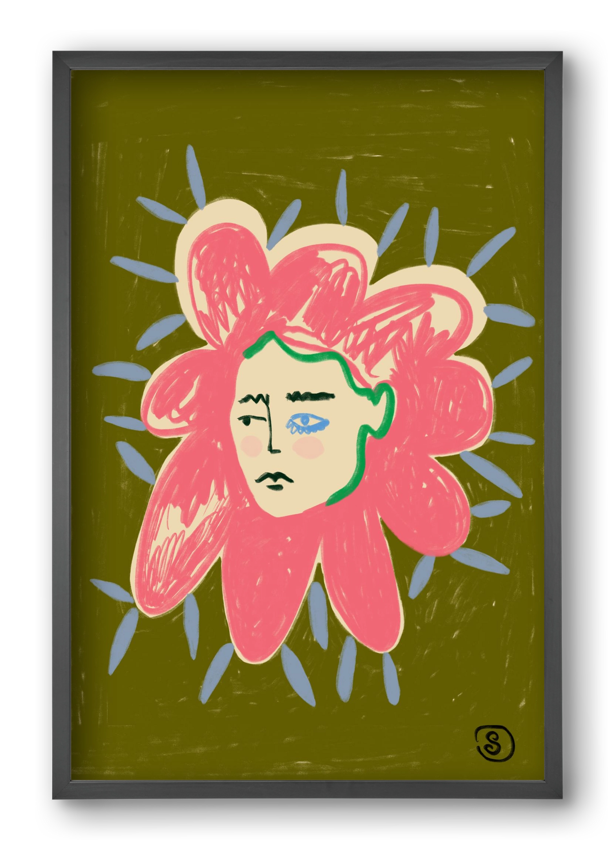 PROTECTIVE LAYER, 40x60 cm (40x60 cm), Fekete keret