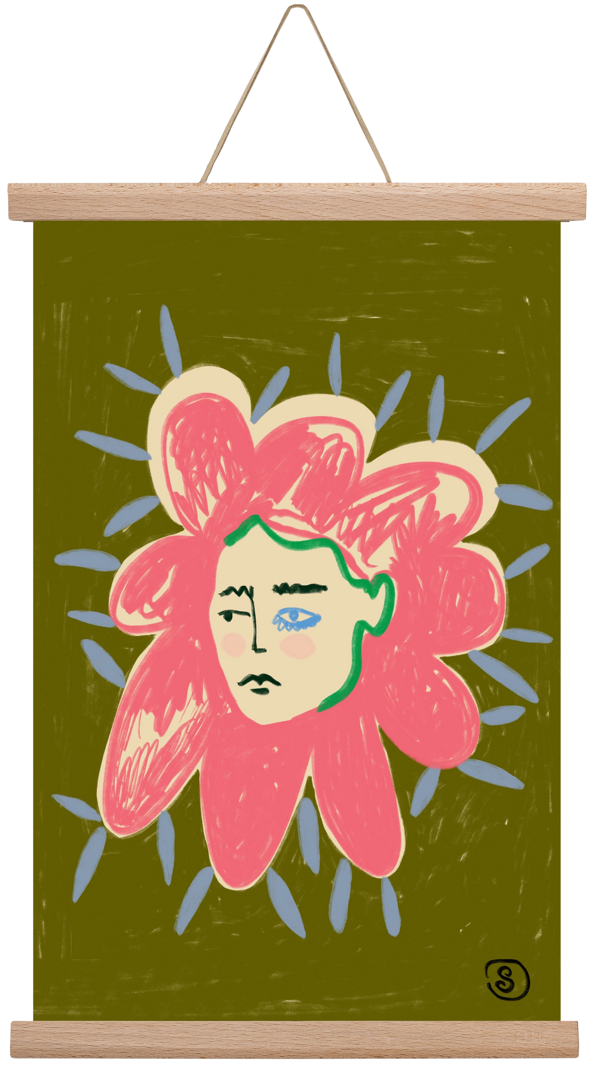 PROTECTIVE LAYER, 30x45 cm (30x45 cm), Tölgy akasztó