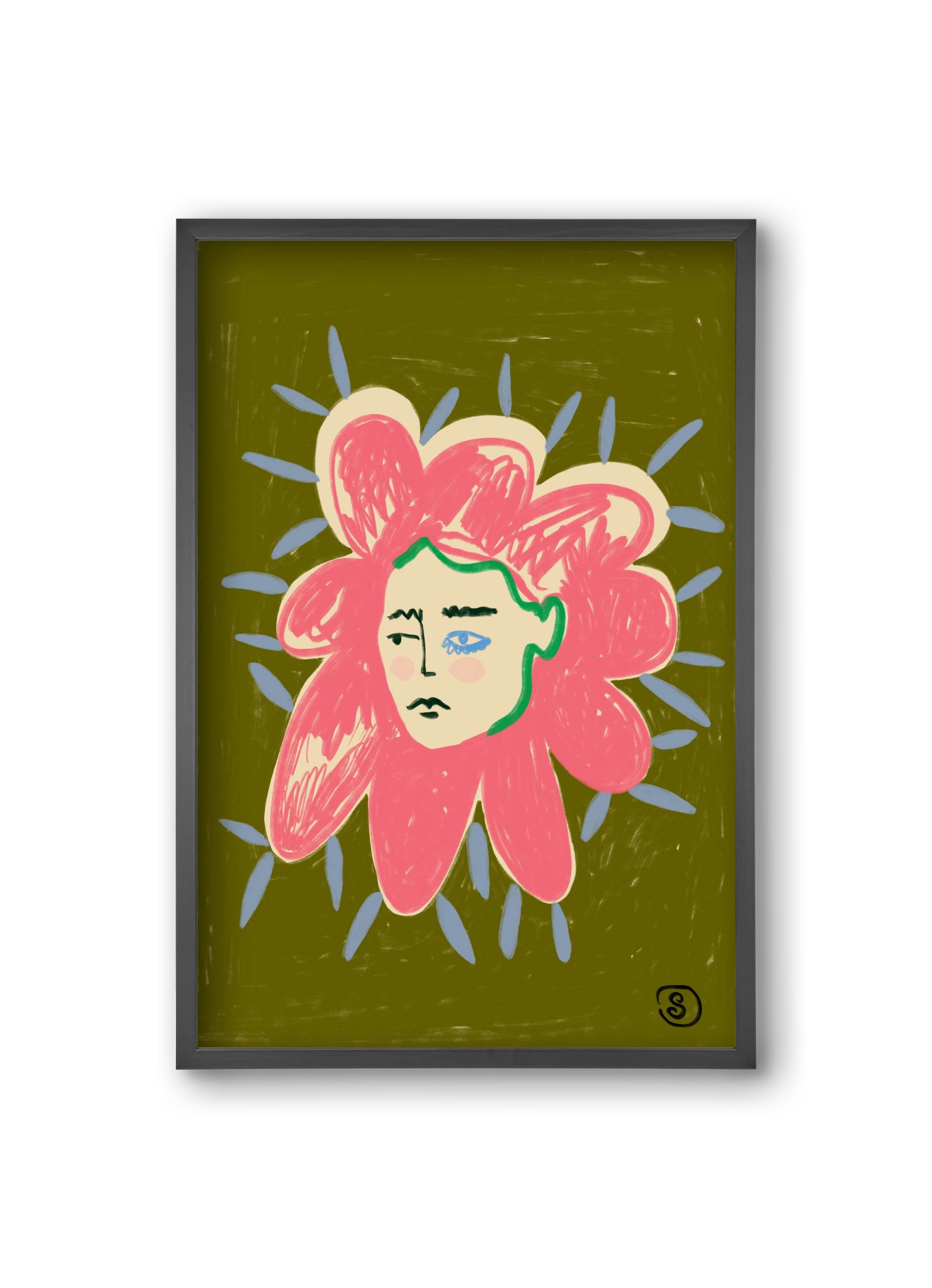 PROTECTIVE LAYER, 20x30 cm (20x30 cm), Fekete keret