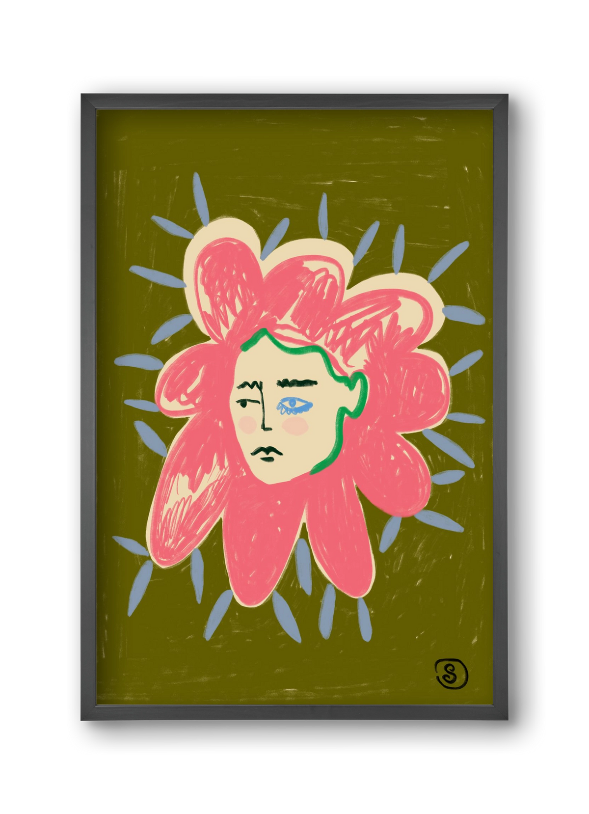 PROTECTIVE LAYER, 30x45 cm (30x45 cm), Fekete keret