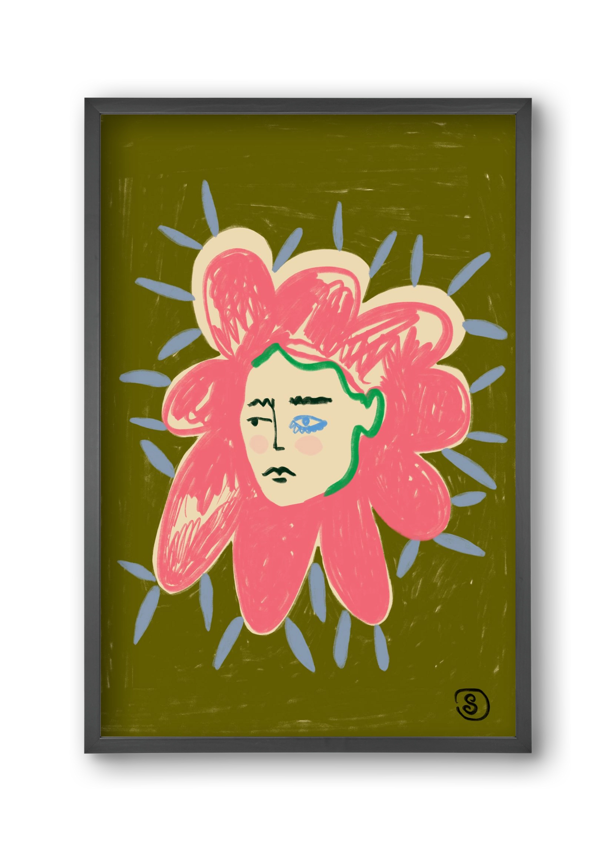 PROTECTIVE LAYER, 30x45 cm (30x45 cm), Fekete keret