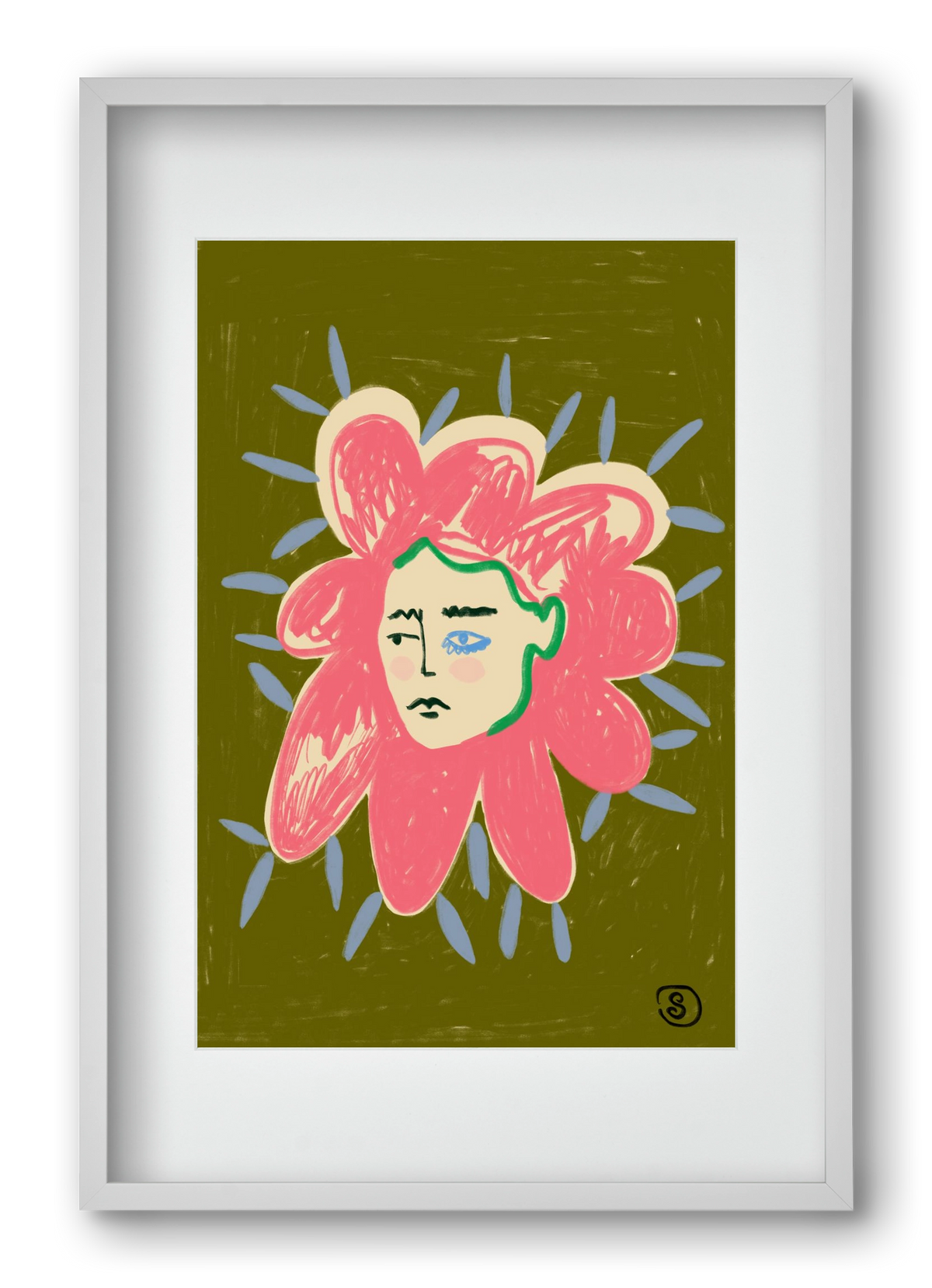 PROTECTIVE LAYER, 40x60 cm (30x45 cm), Fehér keret, paszpartuval