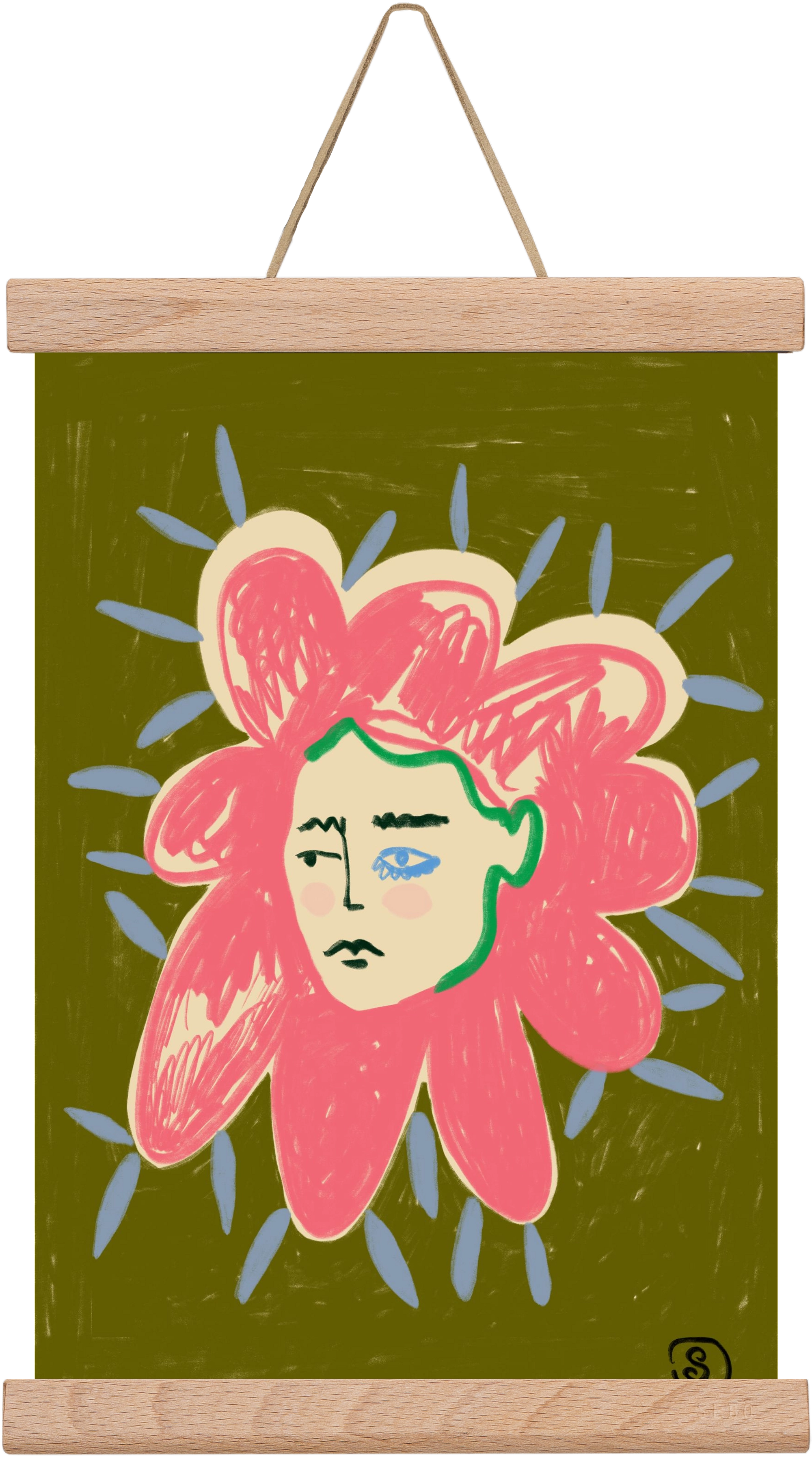 PROTECTIVE LAYER, 20x30 cm (20x30 cm), Tölgy akasztó