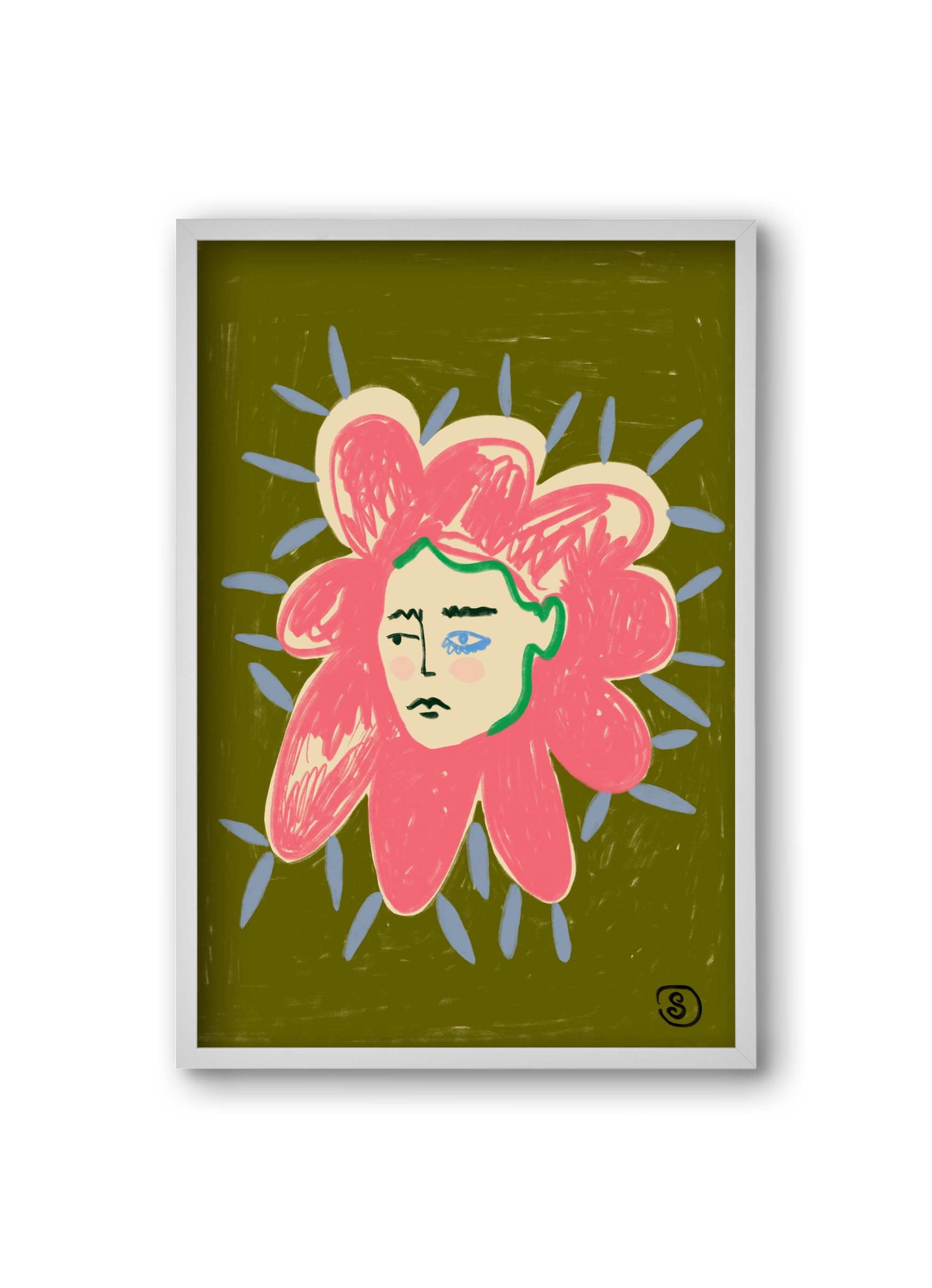 PROTECTIVE LAYER, 20x30 cm (20x30 cm), Fehér keret