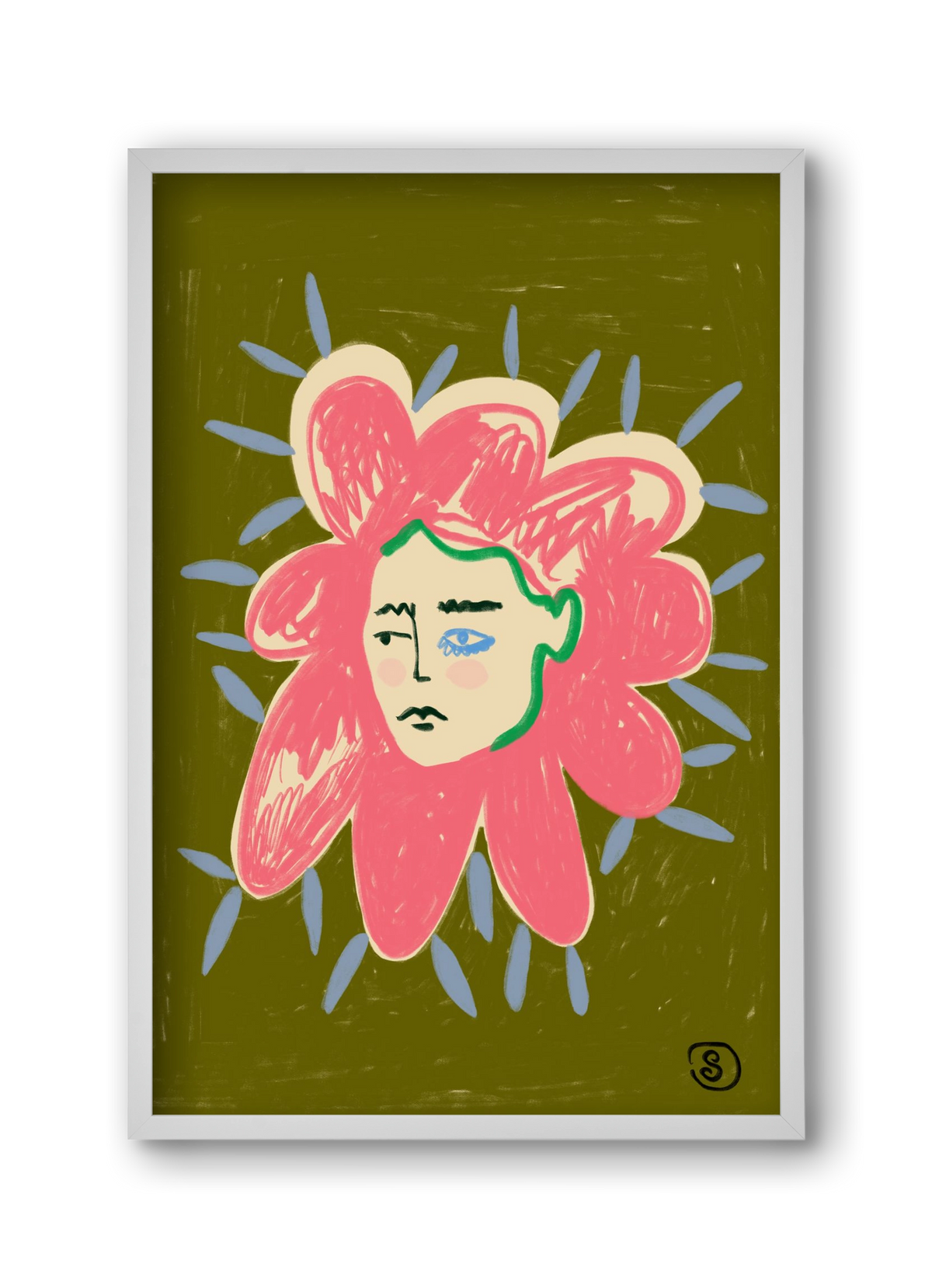 PROTECTIVE LAYER, 30x45 cm (30x45 cm), Fehér keret