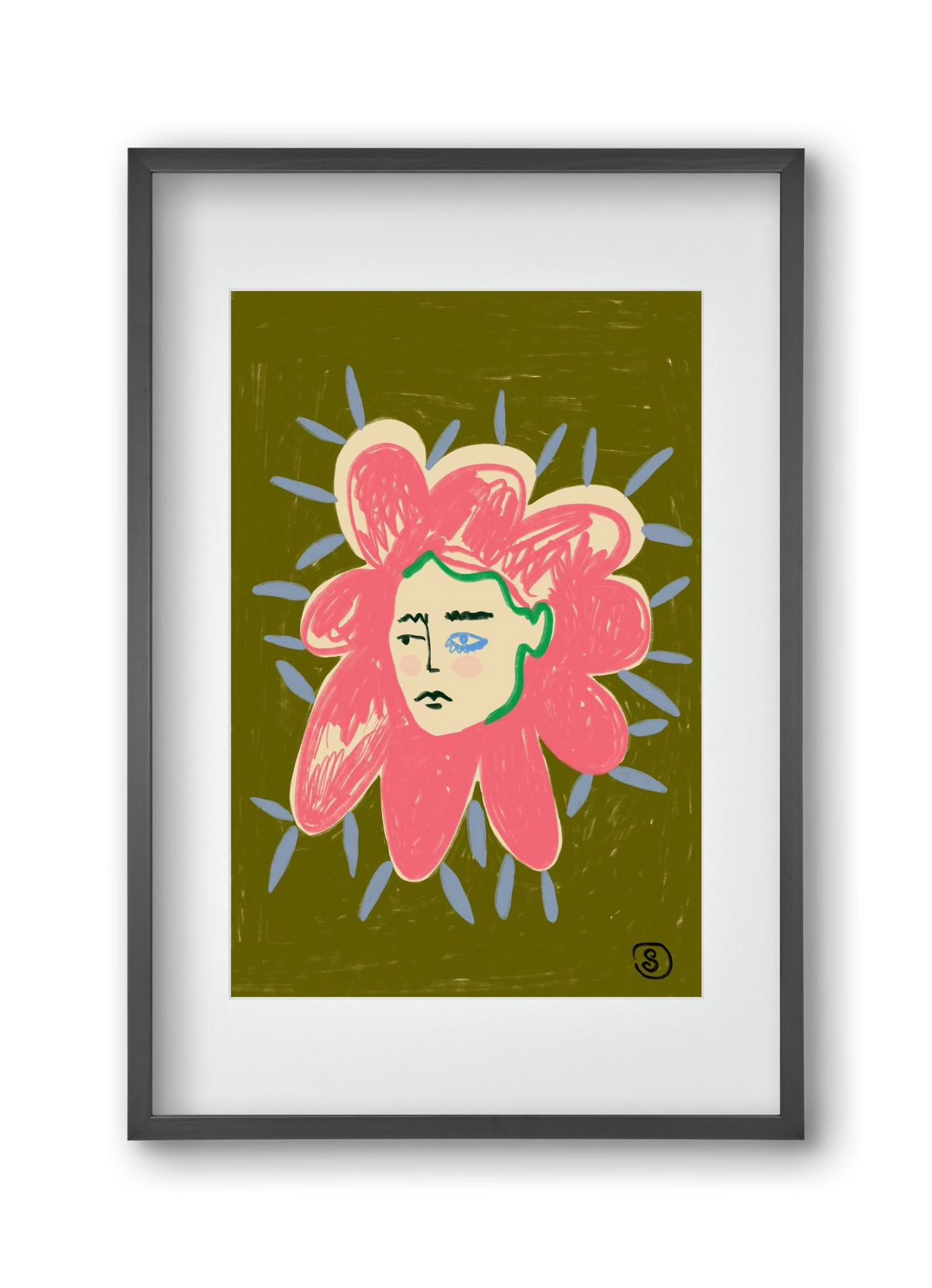 PROTECTIVE LAYER, 30x45 cm (20x30 cm), Fekete keret, paszpartuval