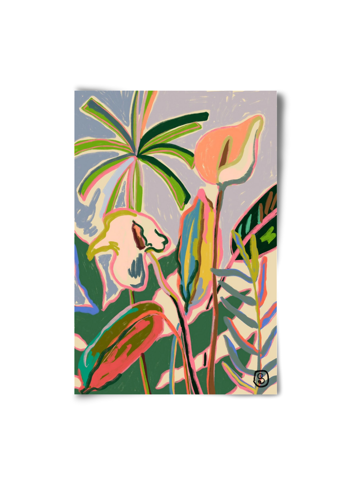 PEACE LILLY, 20x30 cm, Keret nélkül