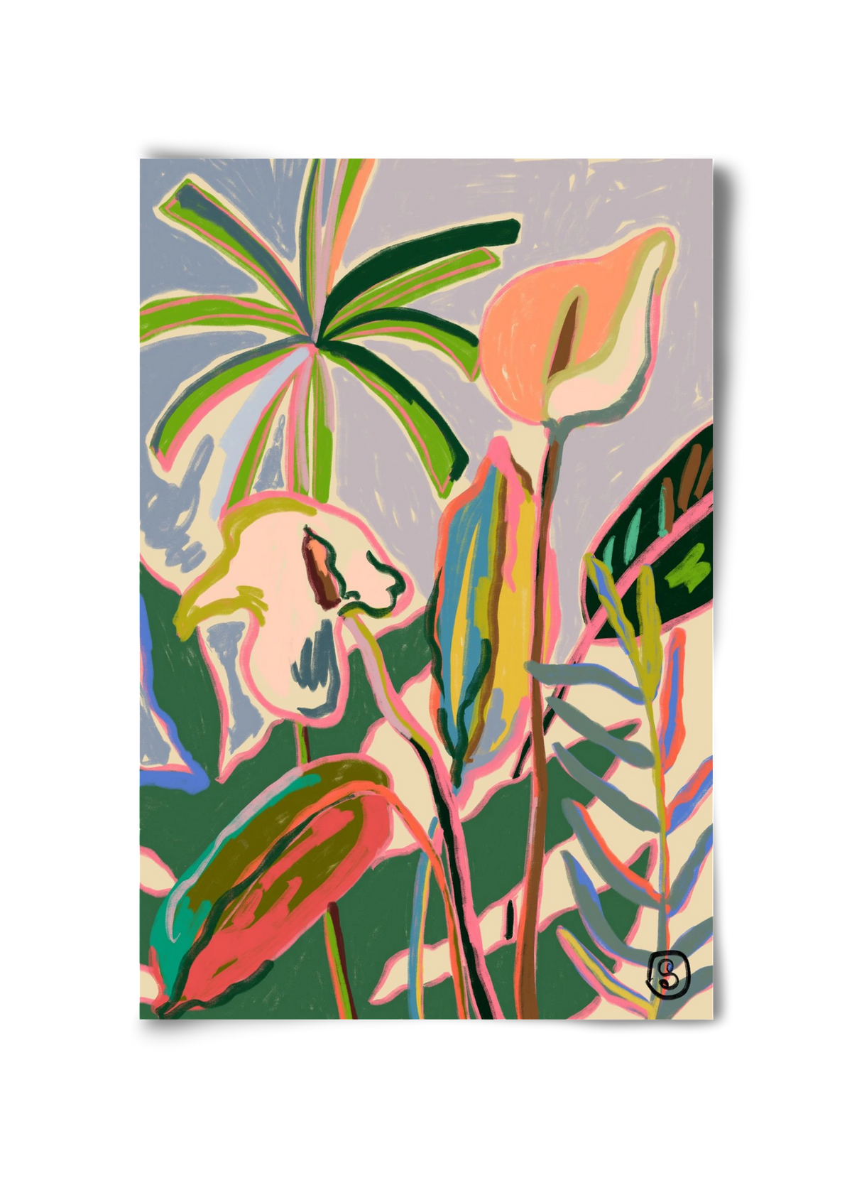 PEACE LILLY, 30x45 cm, Keret nélkül