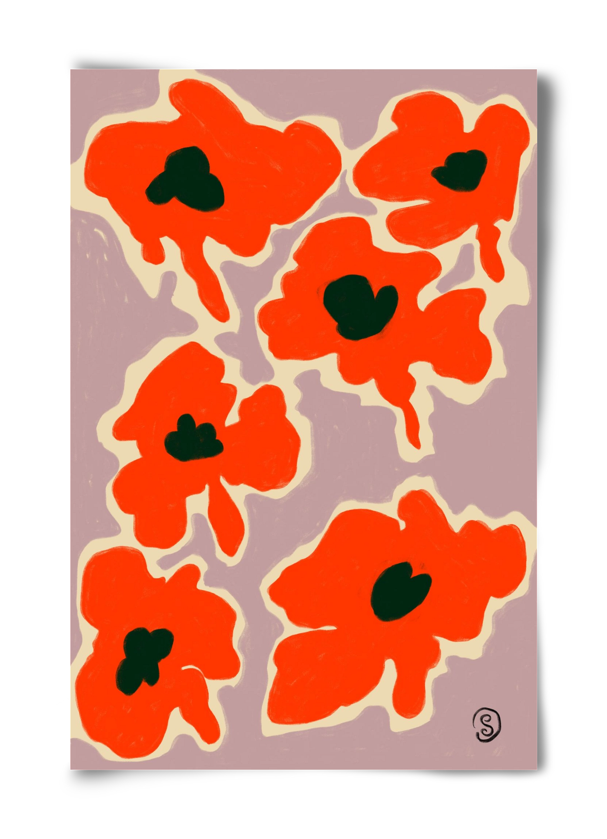 POPPY, 40x60 cm, Keret nélkül