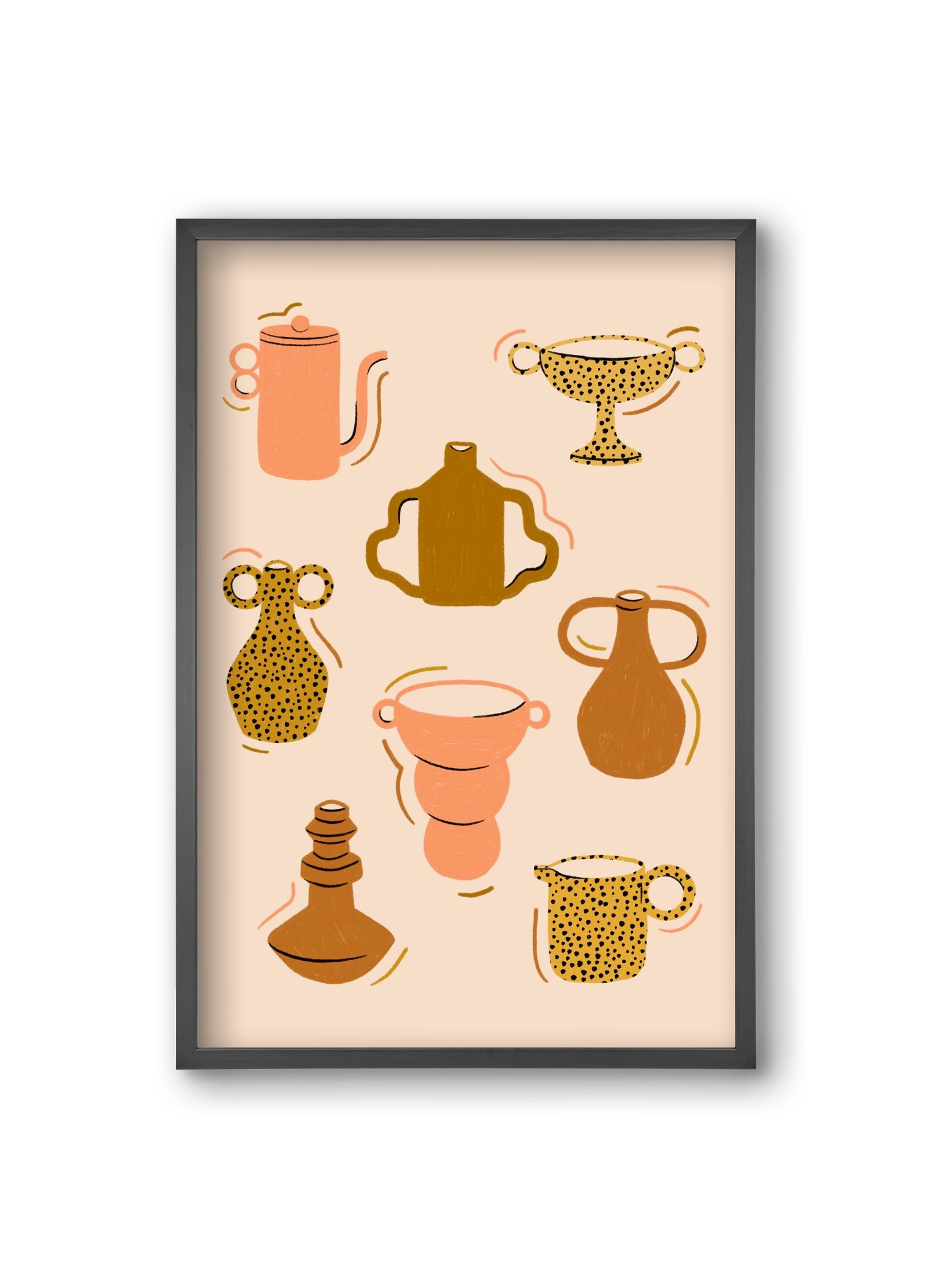 Play with Clay, 20x30 cm (20x30 cm), Fekete keret