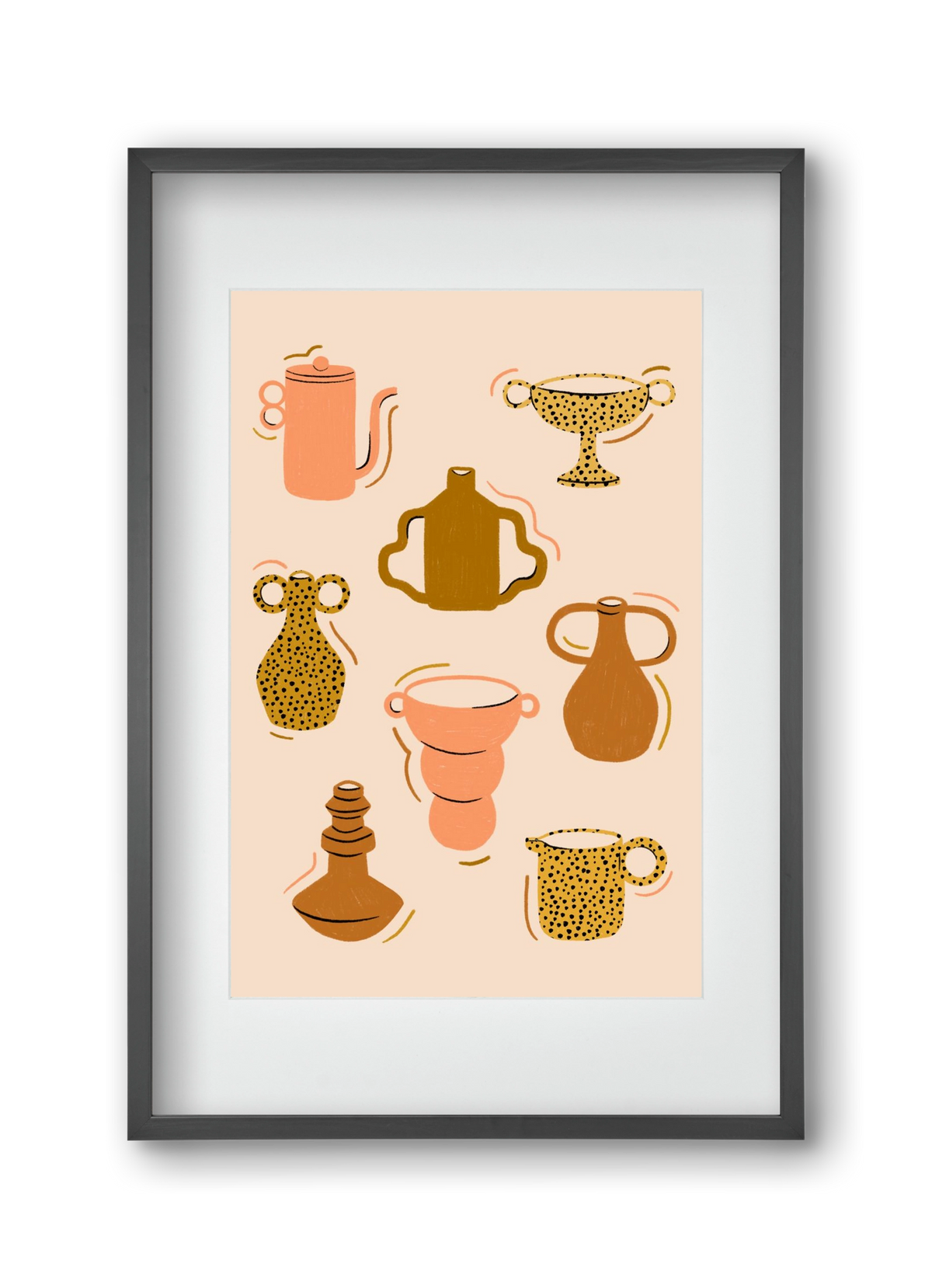 Play with Clay, 30x45 cm (20x30 cm), Fekete keret, paszpartuval