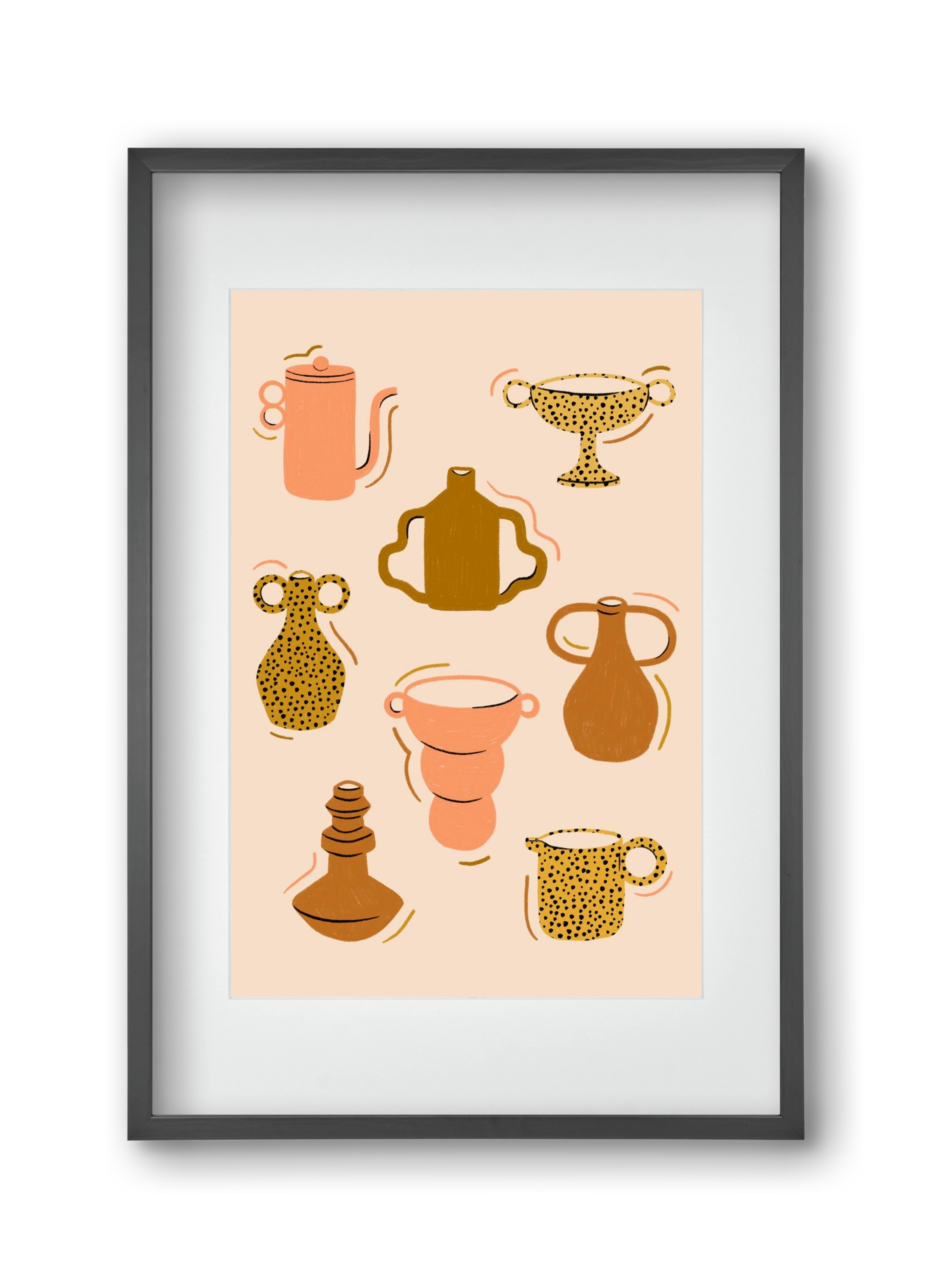 Play with Clay, 30x45 cm (20x30 cm), Fekete keret, paszpartuval