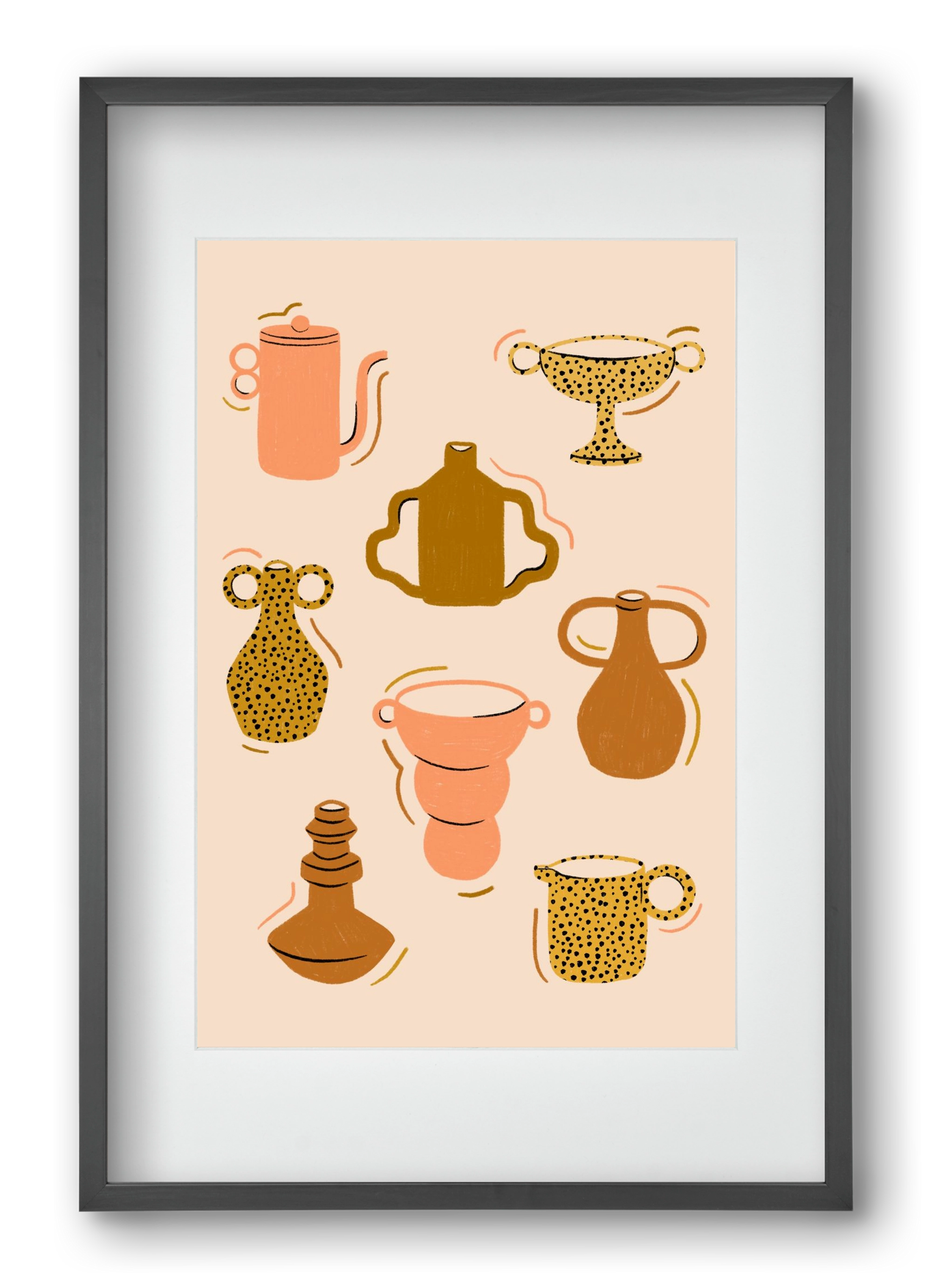 Play with Clay, 40x60 cm (30x45 cm), Fekete keret, paszpartuval