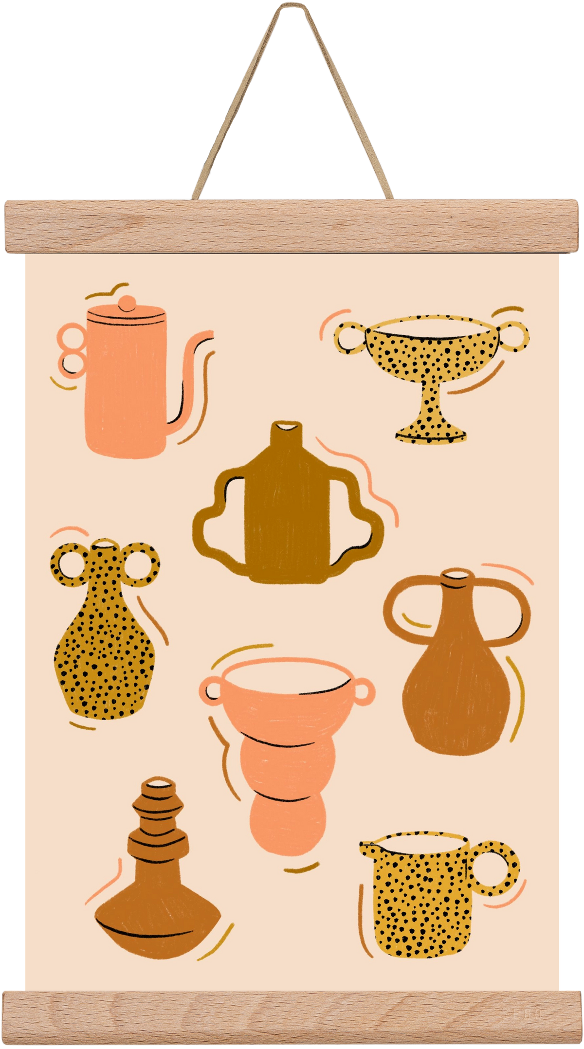 Play with Clay, 20x30 cm (20x30 cm), Tölgy akasztó