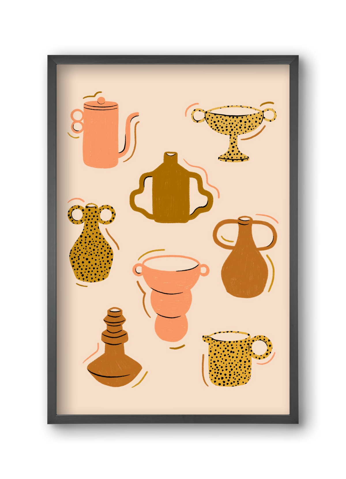 Play with Clay, 30x45 cm (30x45 cm), Fekete keret