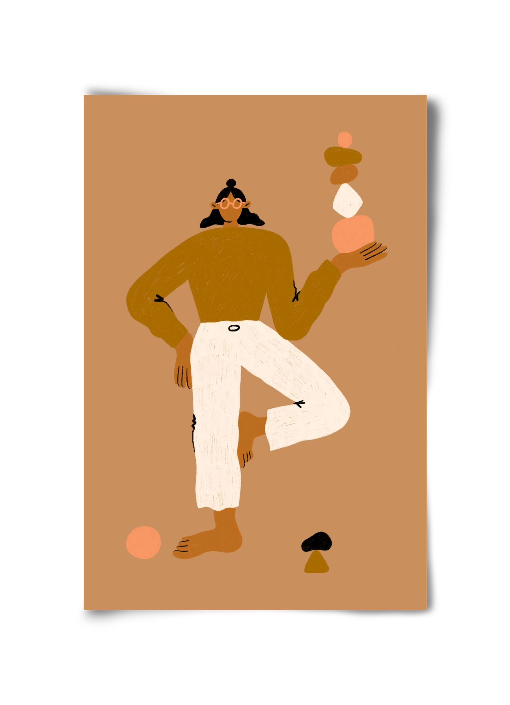 Balancing, 30x45 cm, Keret nélkül