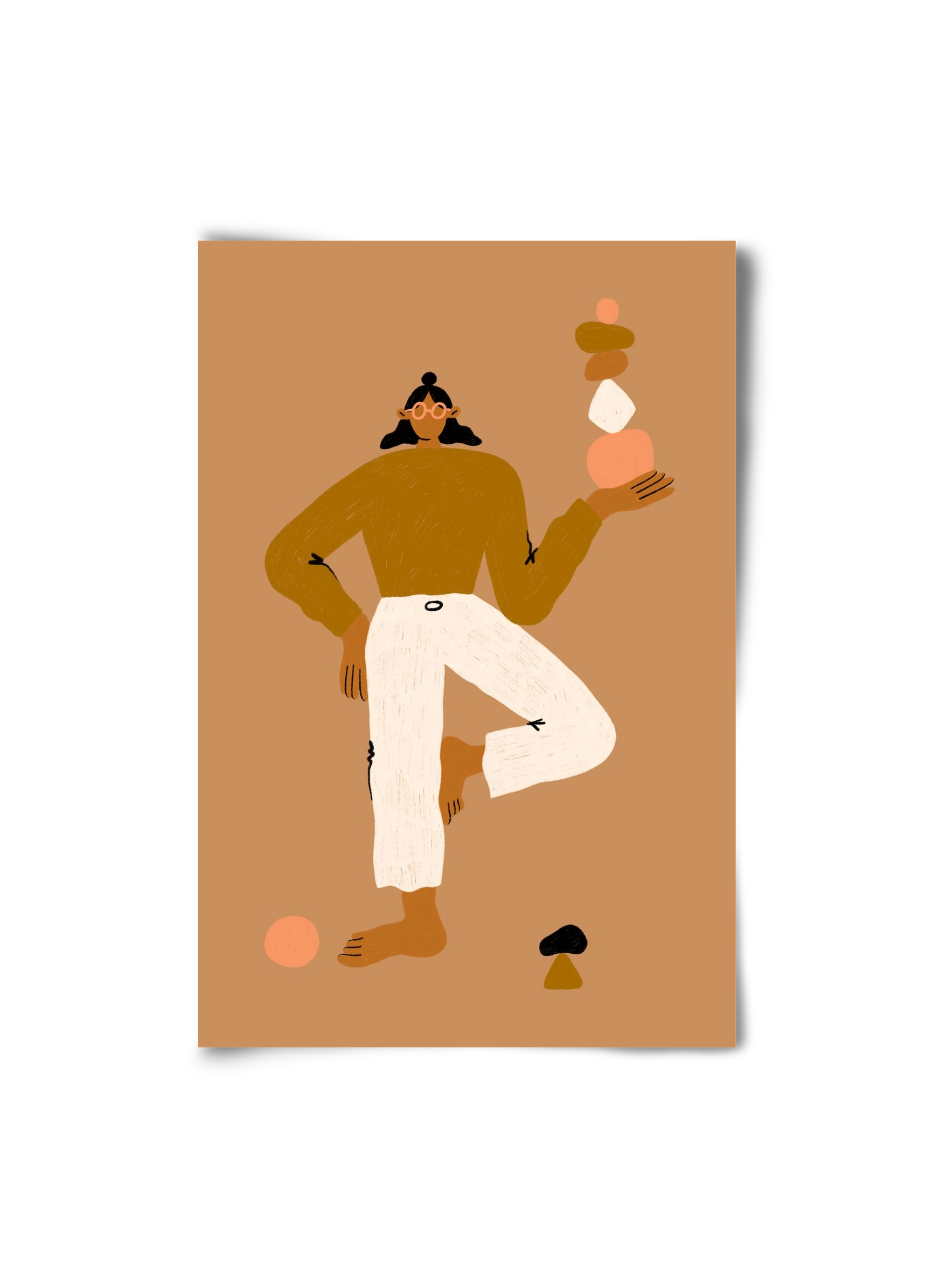 Balancing, 20x30 cm, Keret nélkül