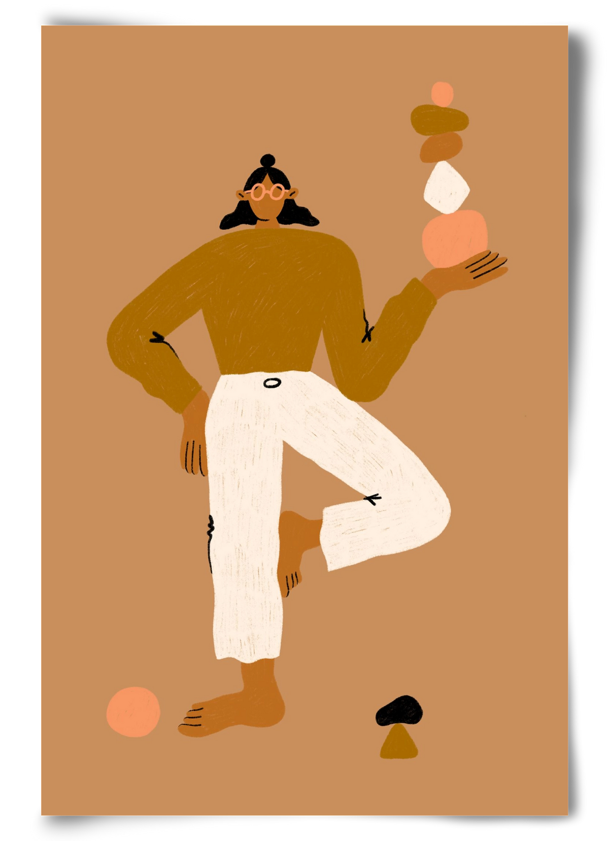 Balancing, 60x90 cm, Keret nélkül