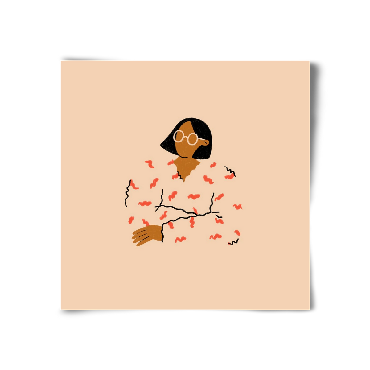 Thinker, 30x30 cm, Keret nélkül