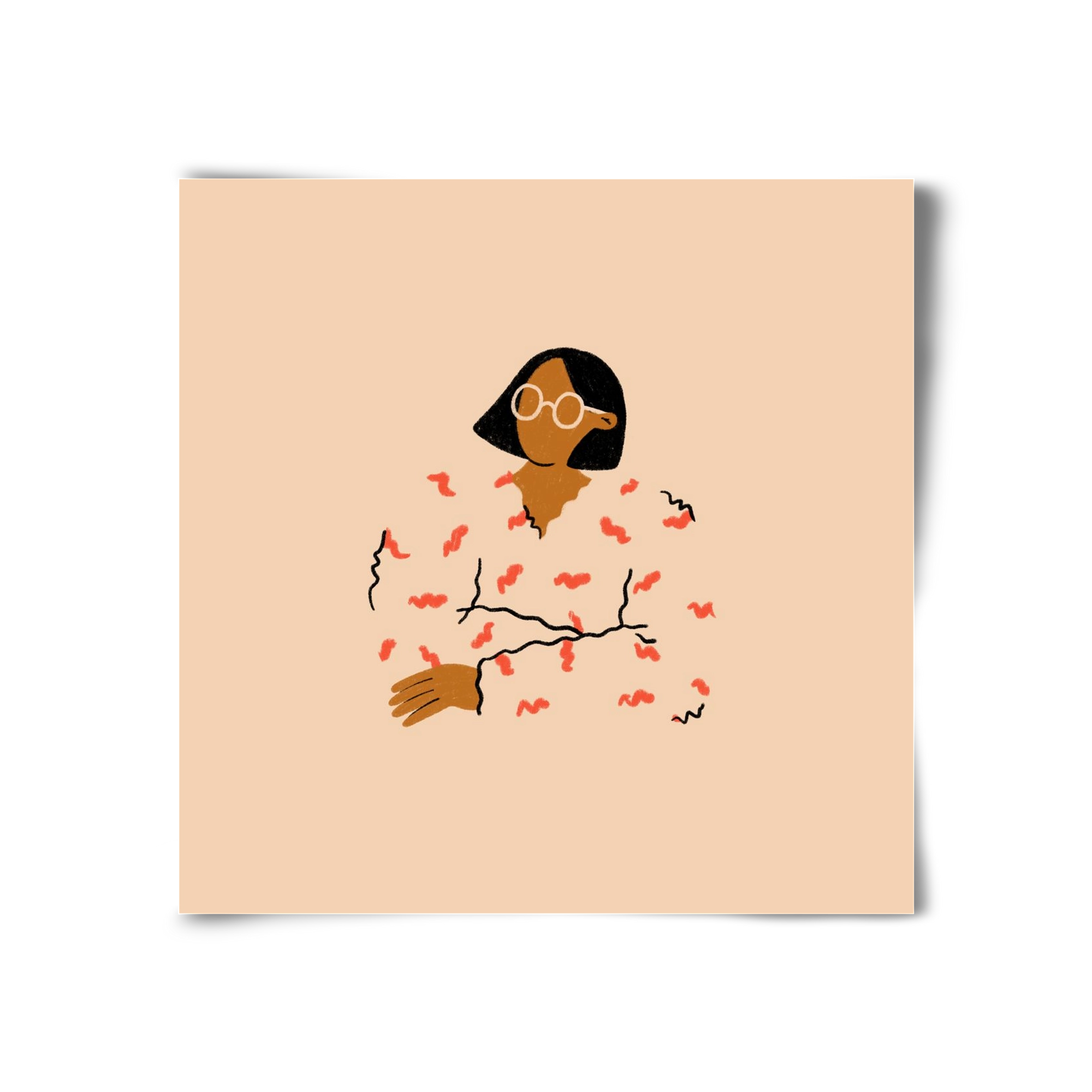 Thinker, 30x30 cm, Keret nélkül