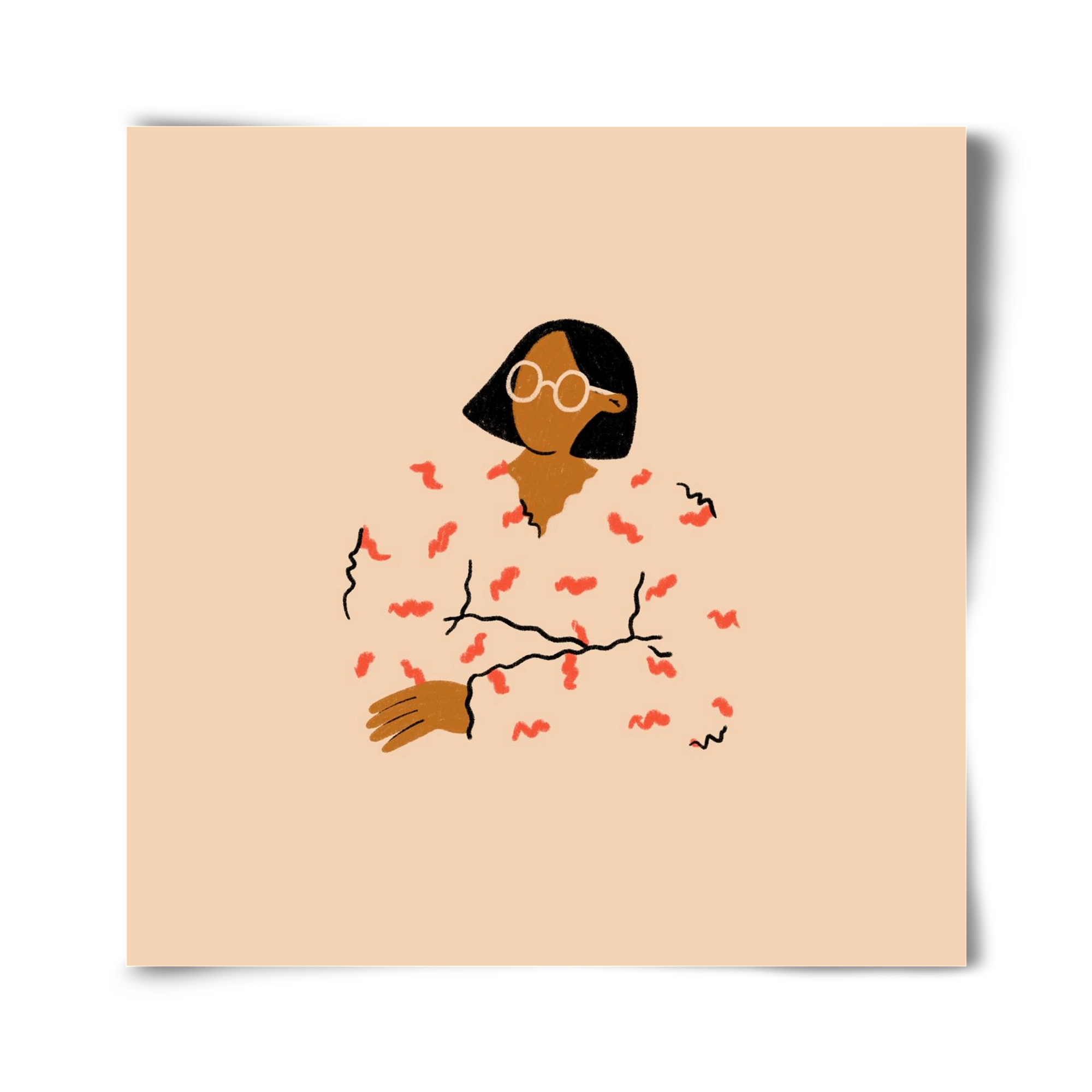 Thinker, 40x40 cm, Keret nélkül