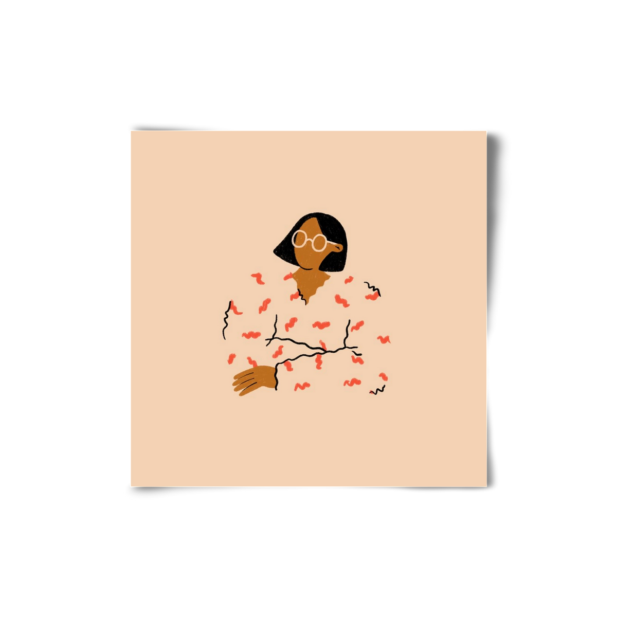 Thinker, 20x20 cm, Keret nélkül