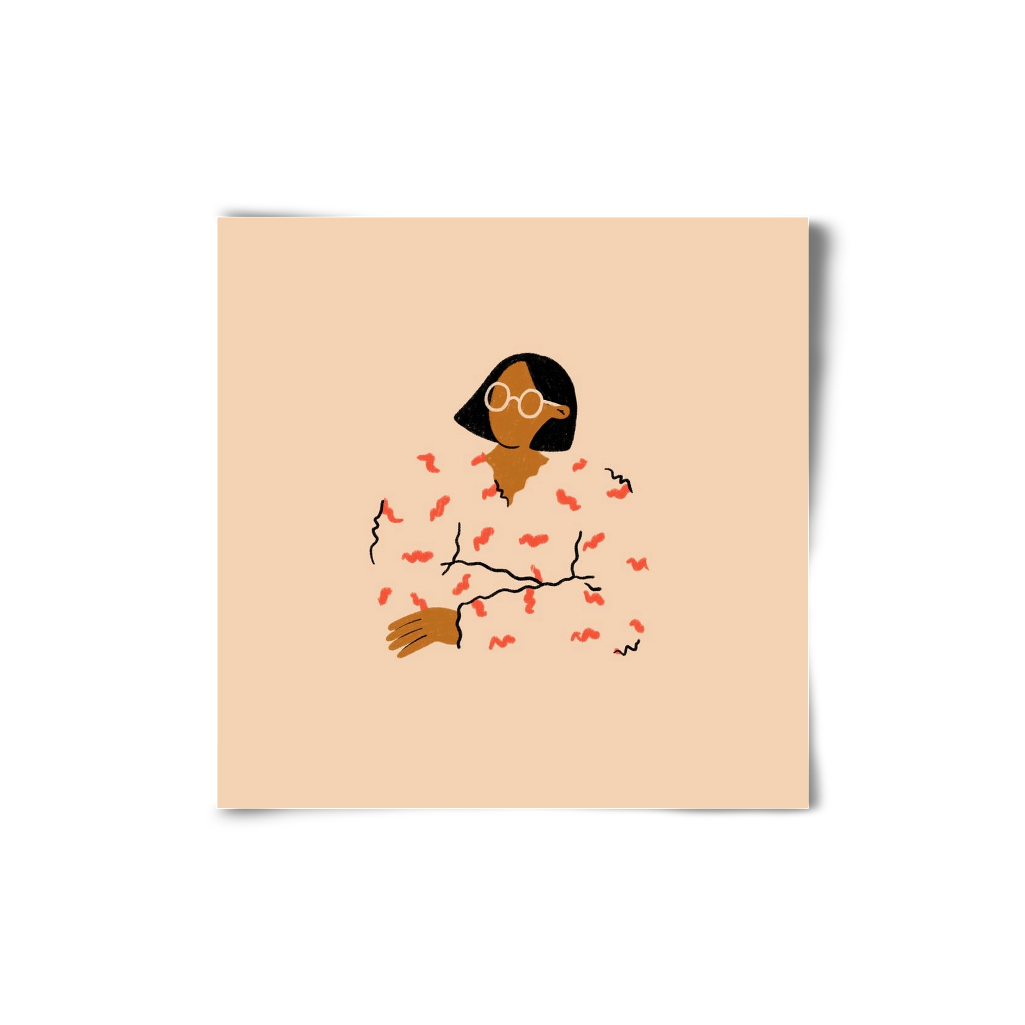 Thinker, 20x20 cm, Keret nélkül