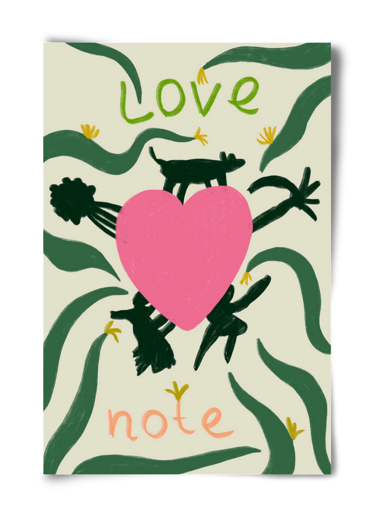 LOVE NOTE, 40x60 cm, Keret nélkül
